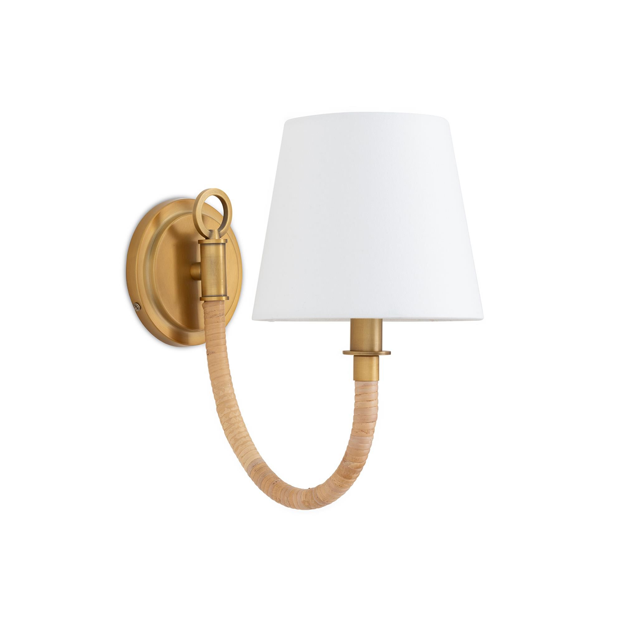 Shown in Natural finish and Linen shade