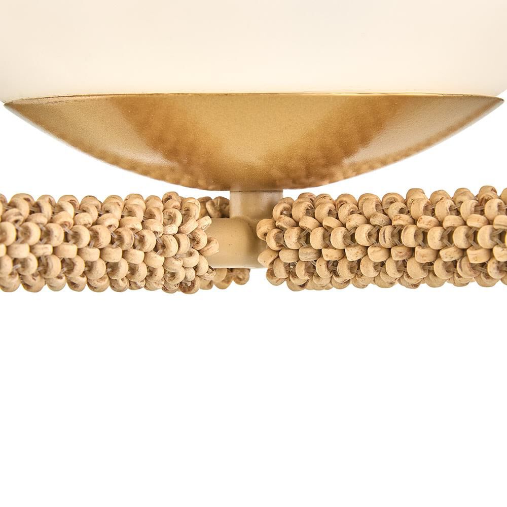 Shown in Deluxe Gold finish and Etched Opal glass