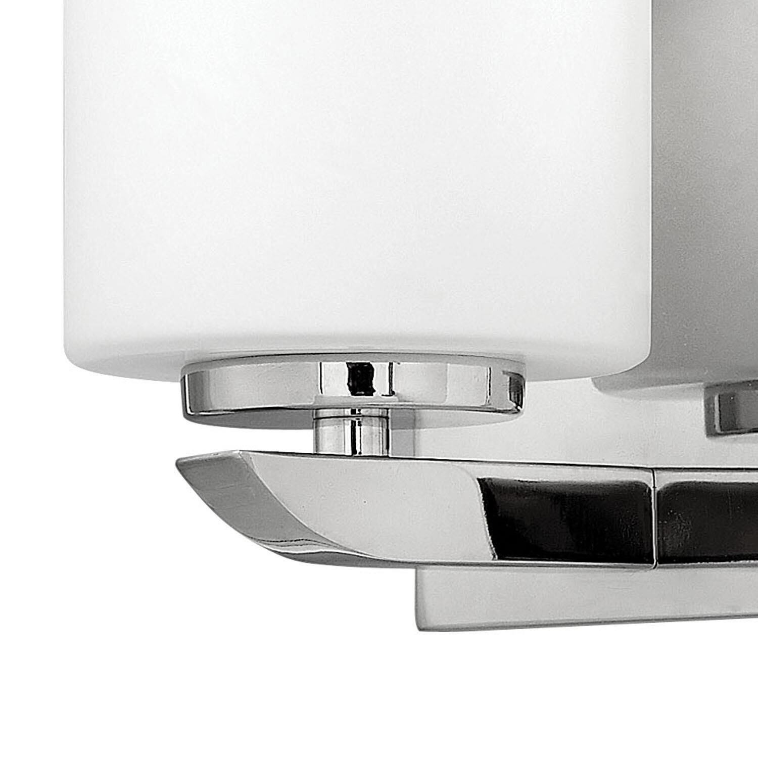 Shown in Polished Nickel finish and Etched Opal glass