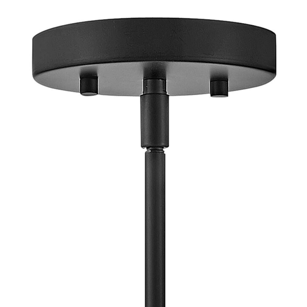 Shown in Black finish and Clear glass