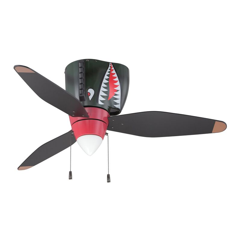 Warplanes 48 Inch Ceiling Fan with Light Kit by Craftmade