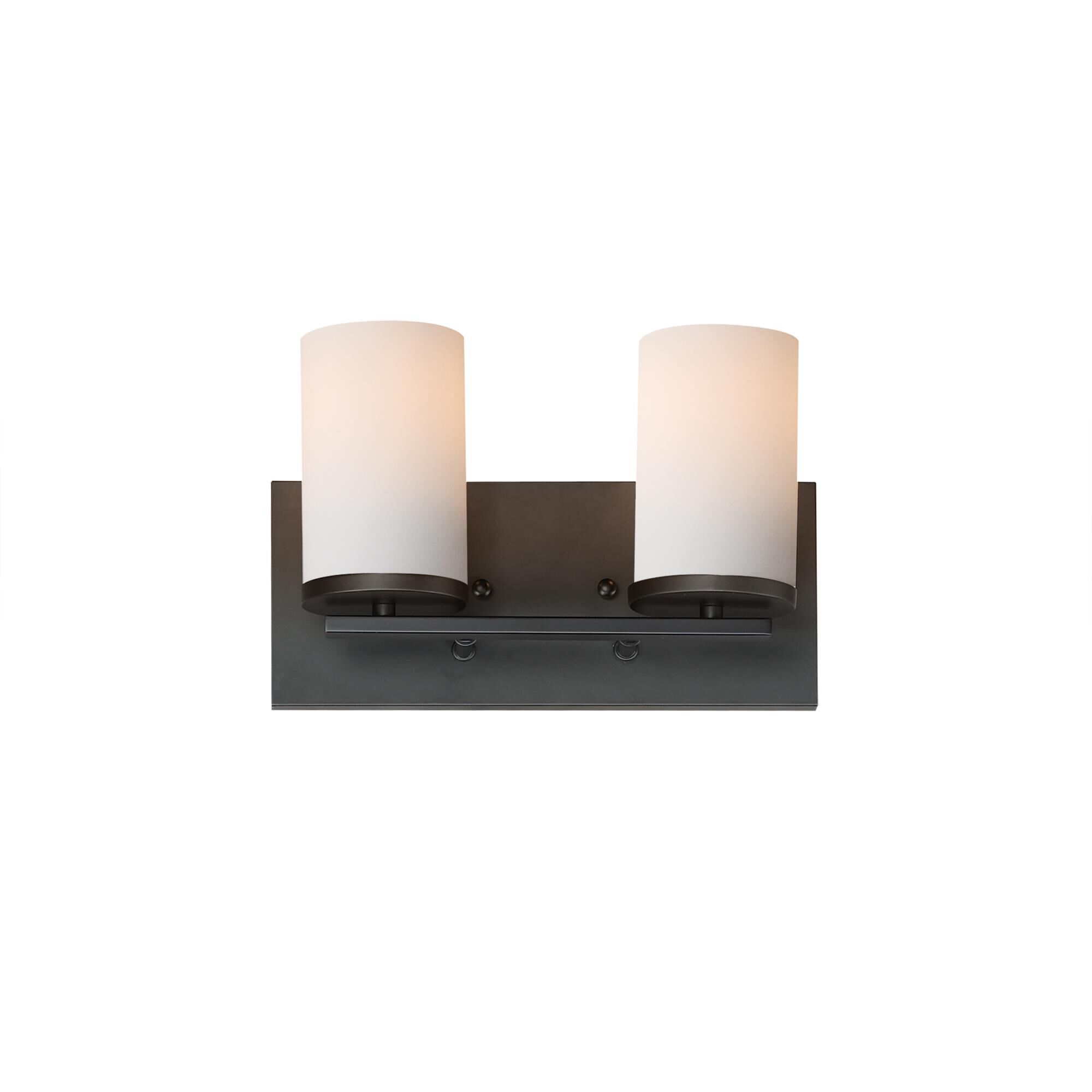 Shown in Black finish and Satin White glass