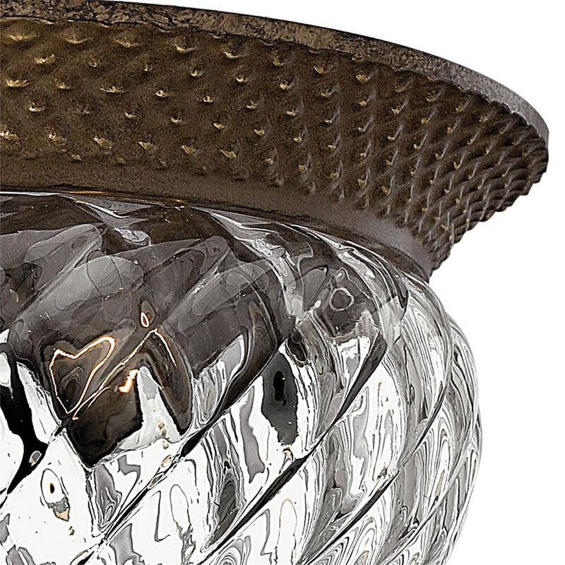 Plantation 12 Inch 2 Light Flush Mount by Hinkley