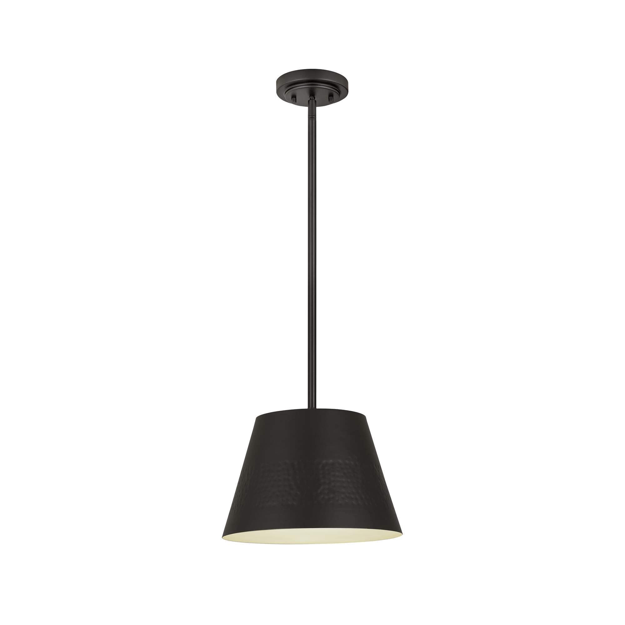 Shown in Matte Black finish and Iron glass and Iron shade