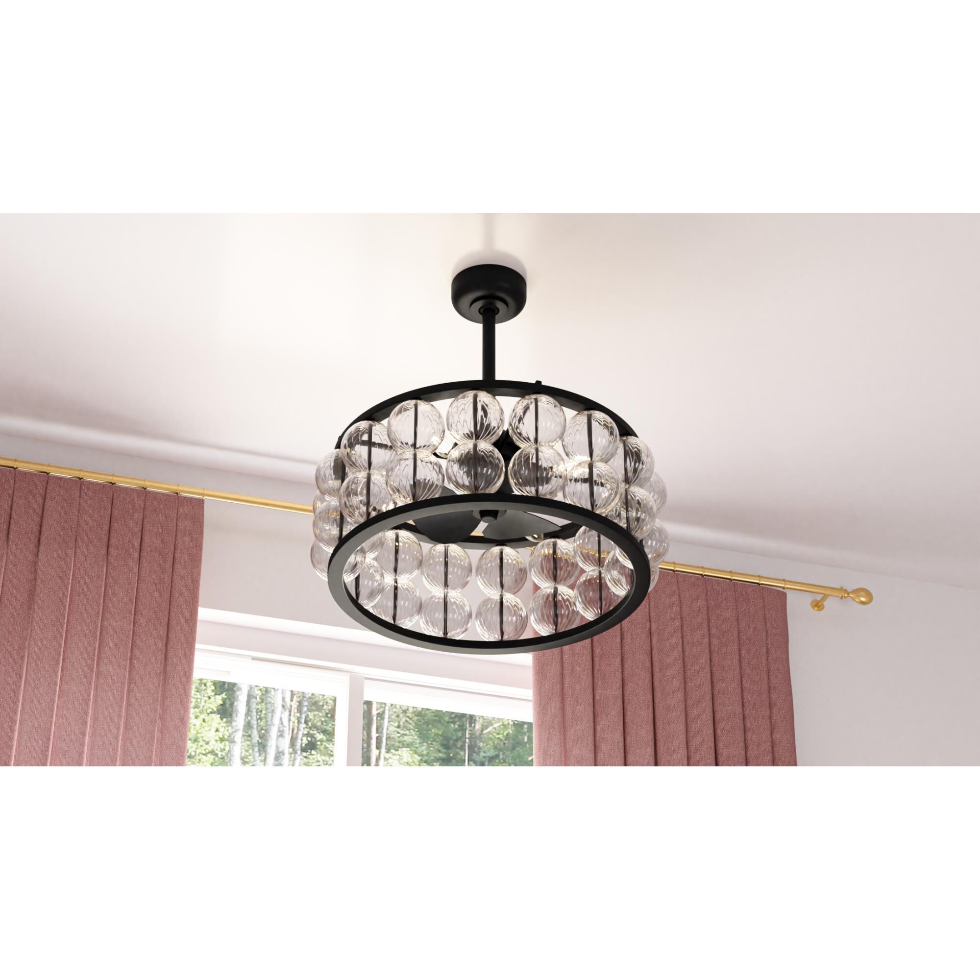 Terrarock 23 Inch Chandelier Ceiling Fan by Quoizel