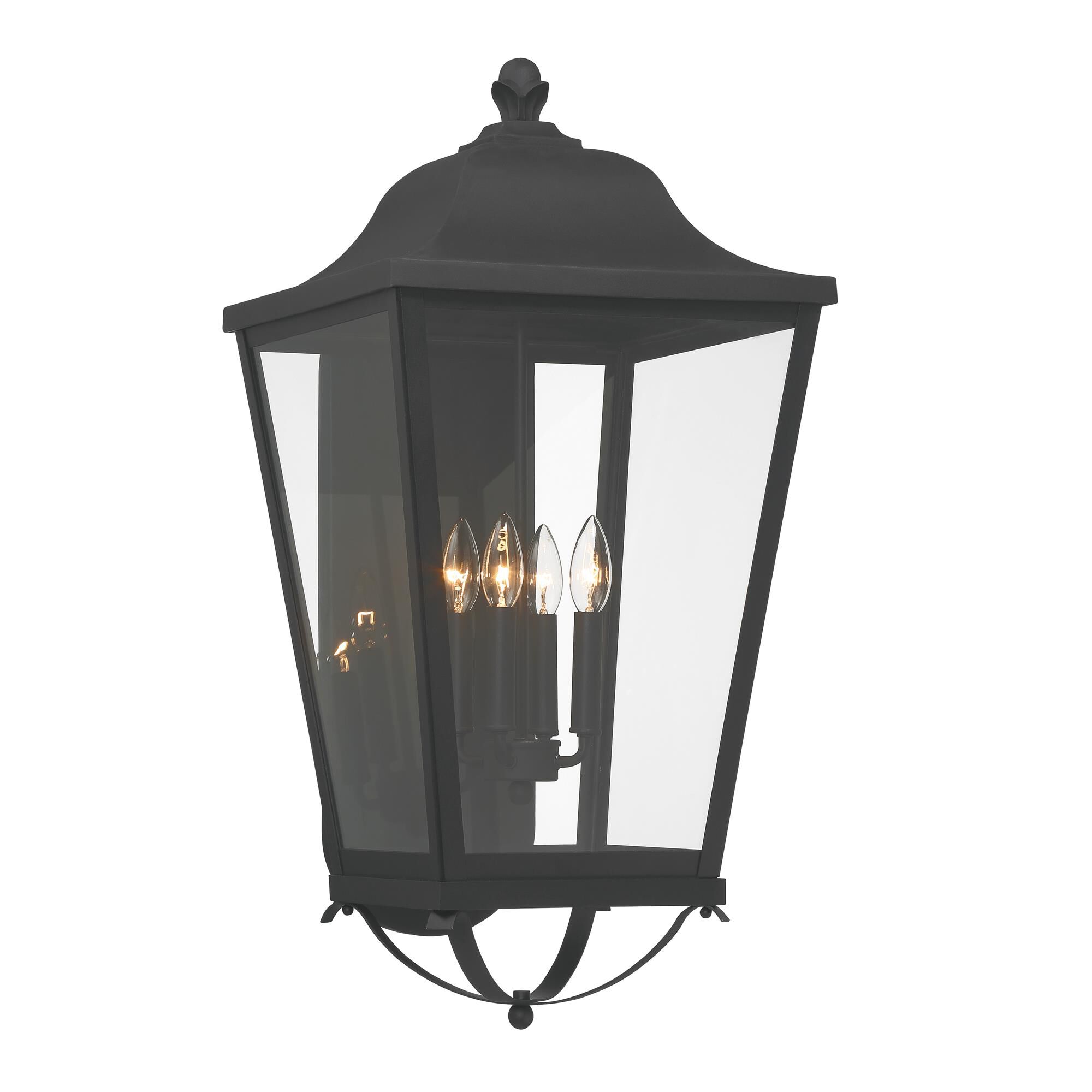 Shown in Sand Coal finish and Clear glass