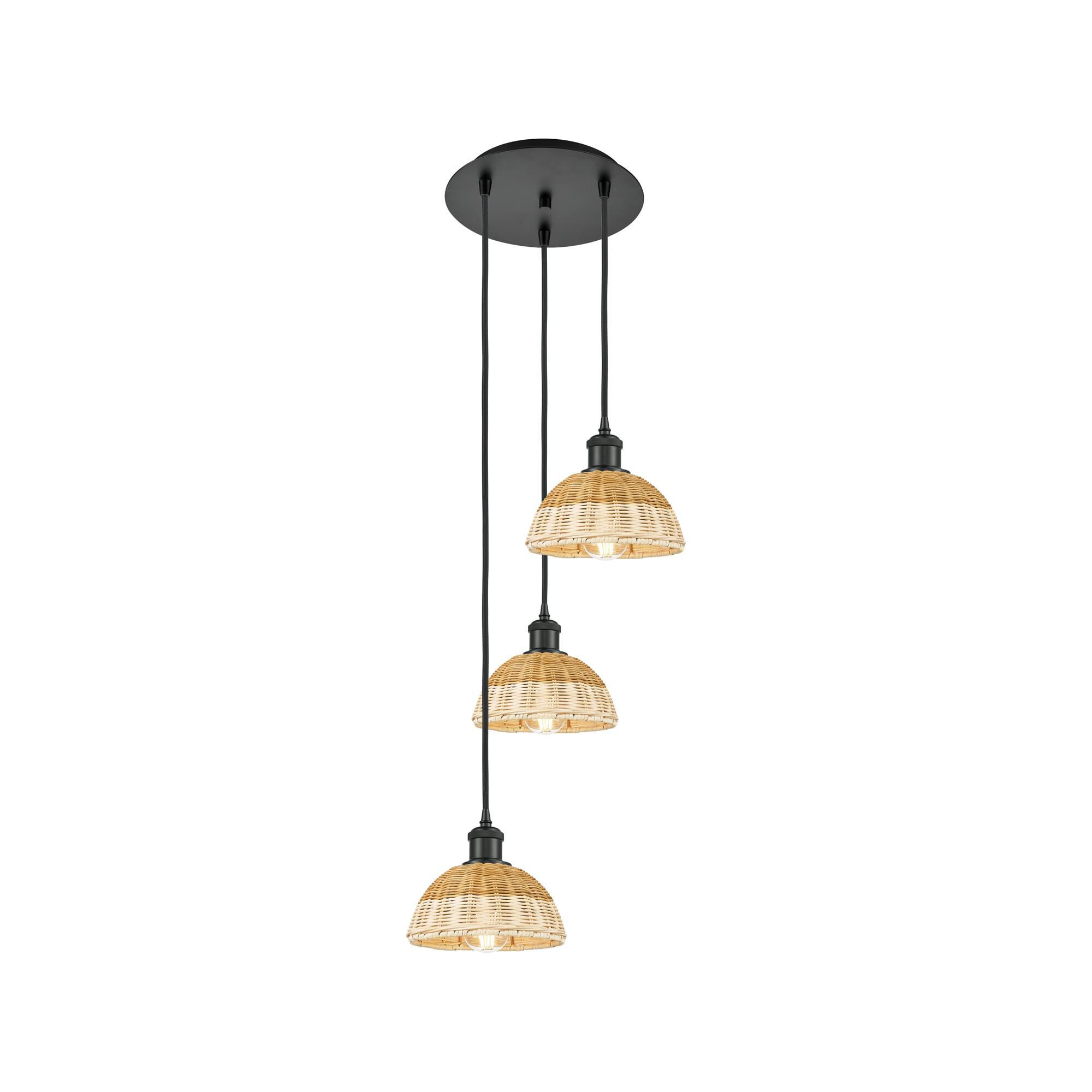 Shown in Matte Black finish and Natural shade