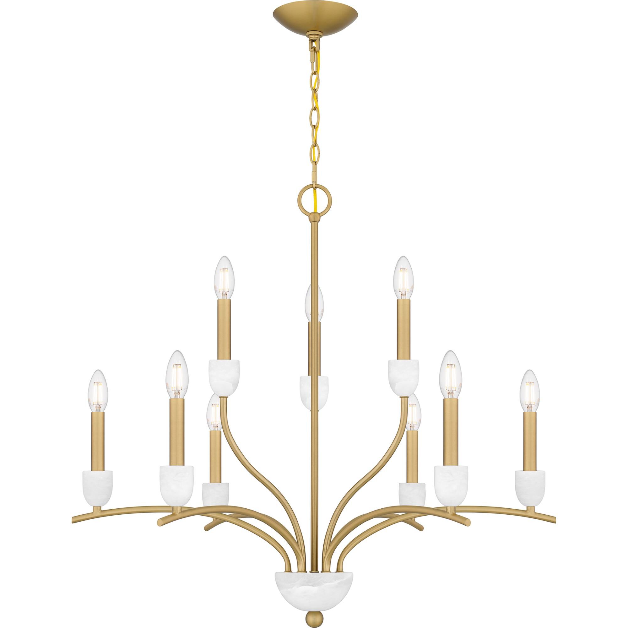 Frida 32 Inch 9 Light Chandelier by Quoizel