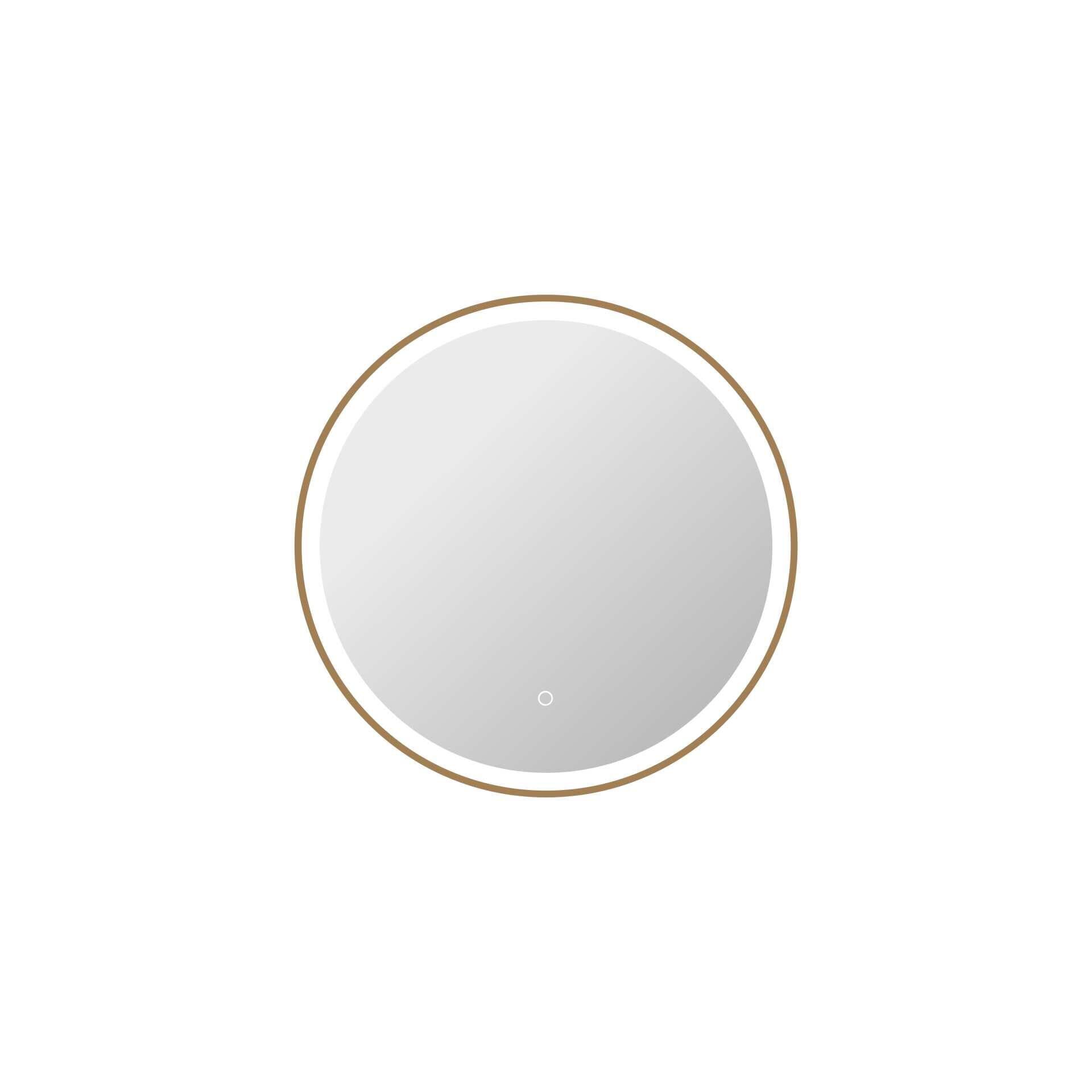 Harmoni 28 Inch Round LED Lighted Mirror by Elegant Decor