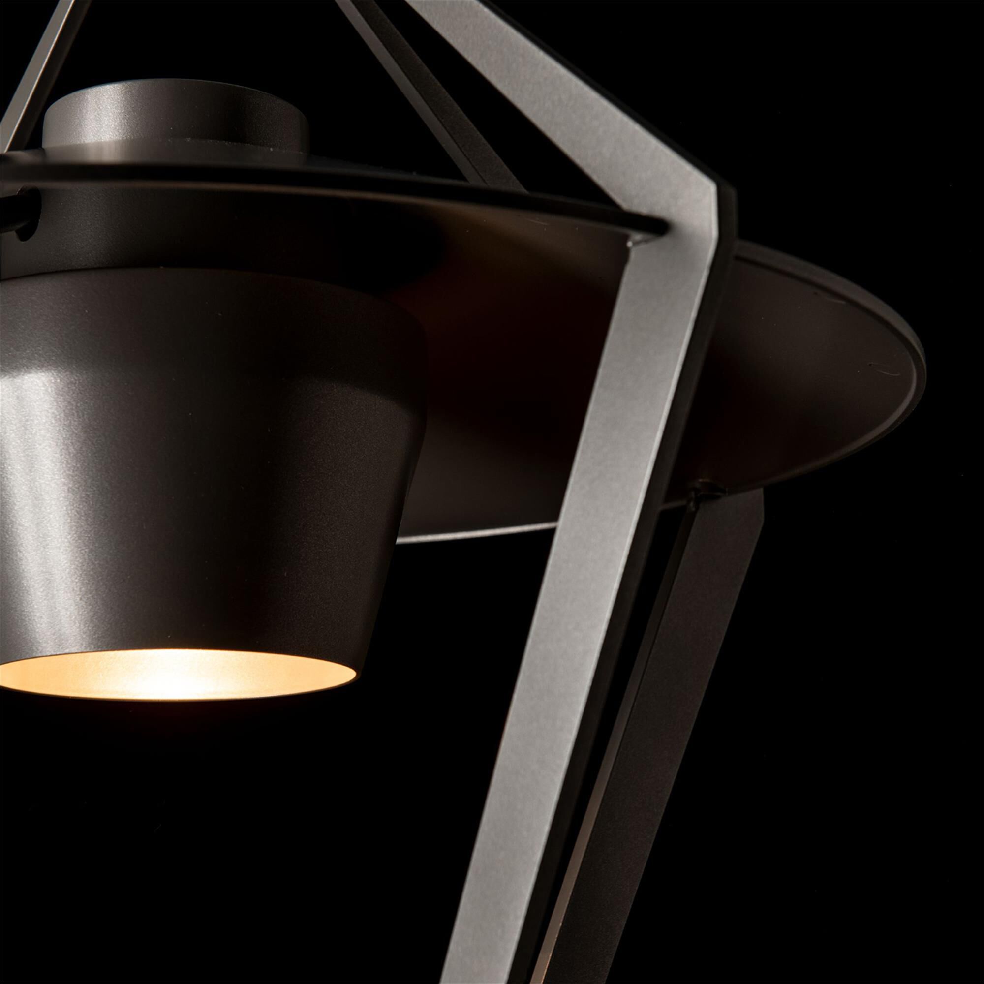 Shown in Coastal Burnished Steel finish and Coastal Burnished Steel shade