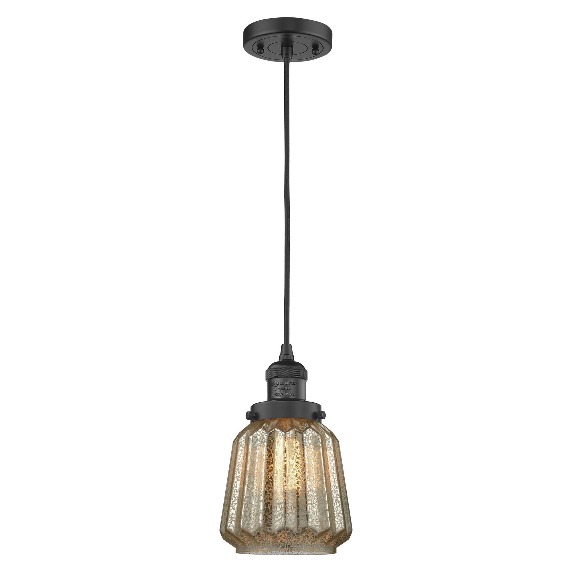 Shown in Matte Black finish and Mercury Plated glass