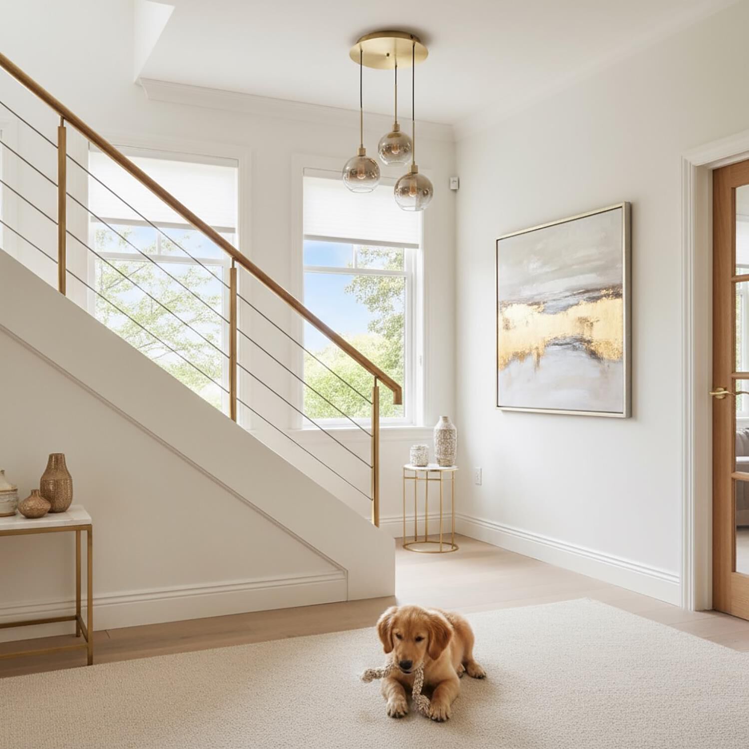 Shown in Gold finish and Gold/Clear glass