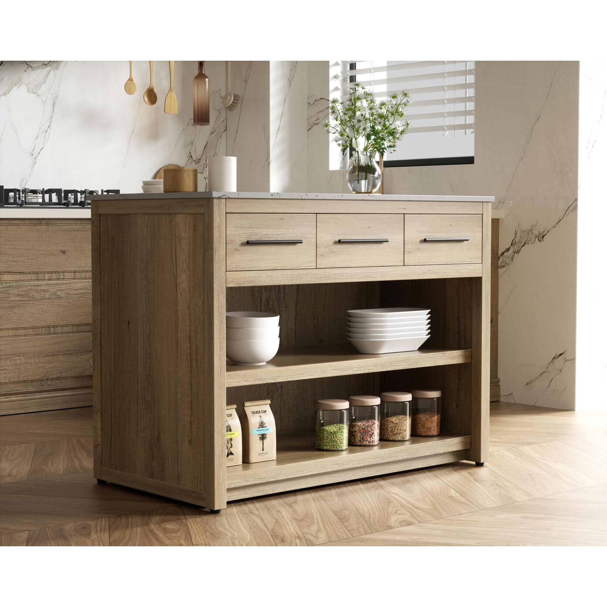 Shown in Natural Oak finish