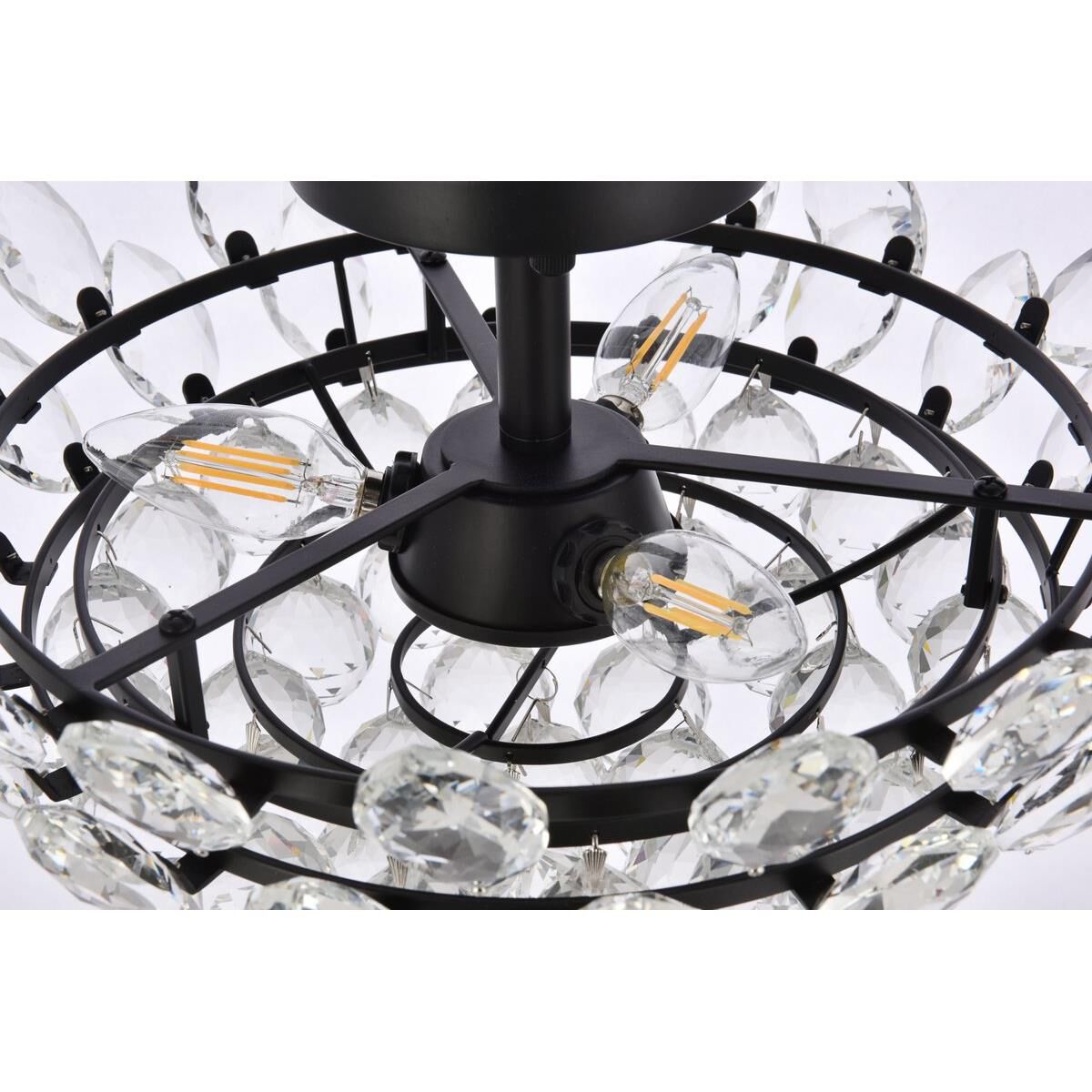 Emilia 16 Inch 3 Light Flush Mount by Elegant Lighting