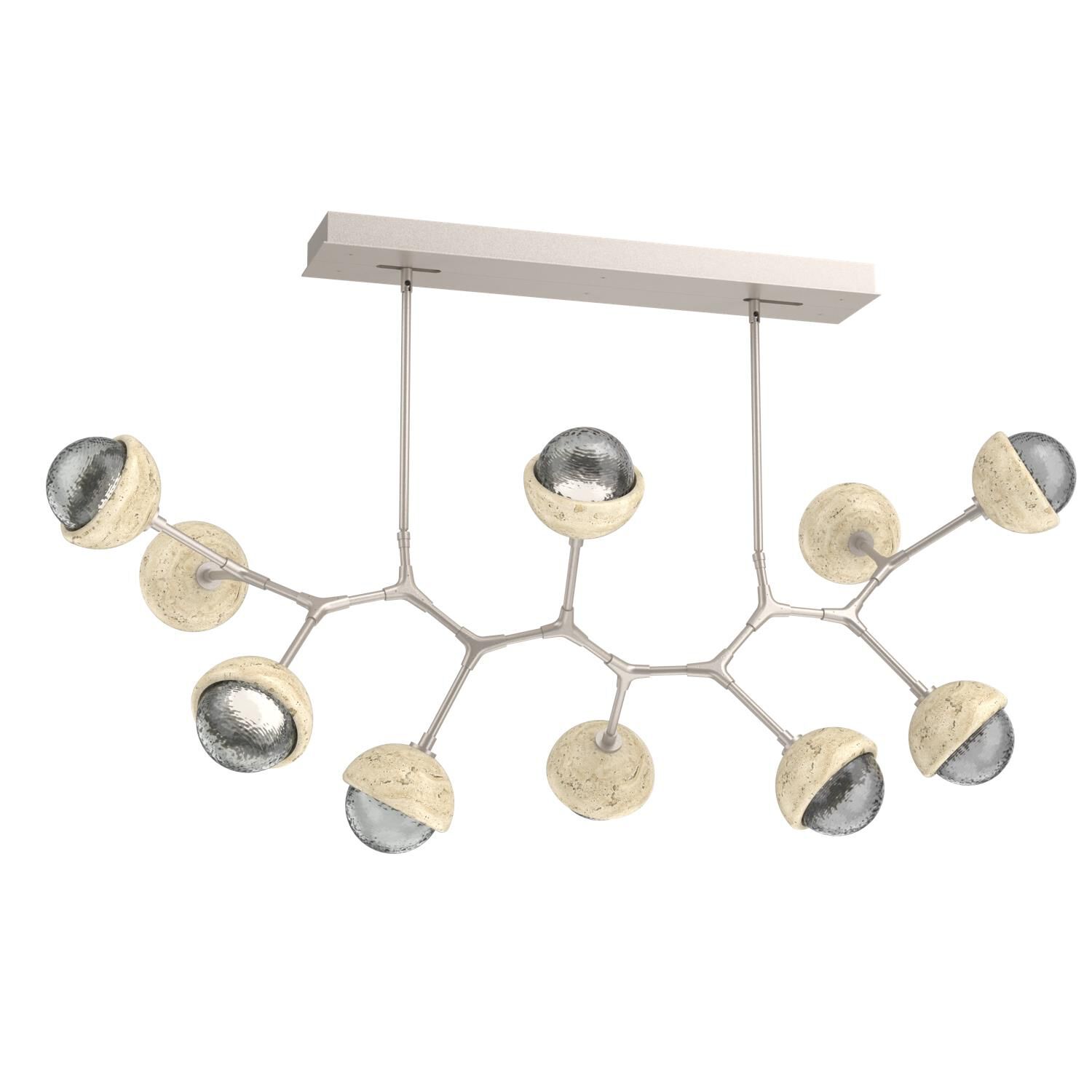 Levi Wilson Cabochon 56 Inch Linear Suspension Light by Hammerton Studio