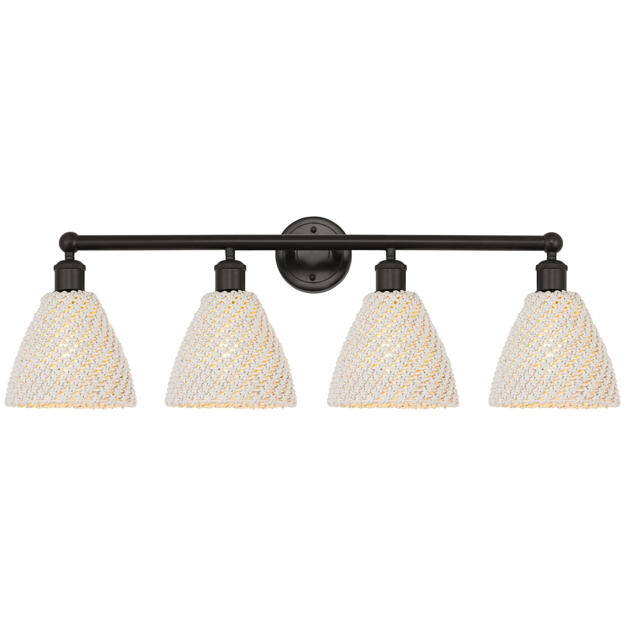Shown in Oil Rubbed Bronze finish and Natural shade