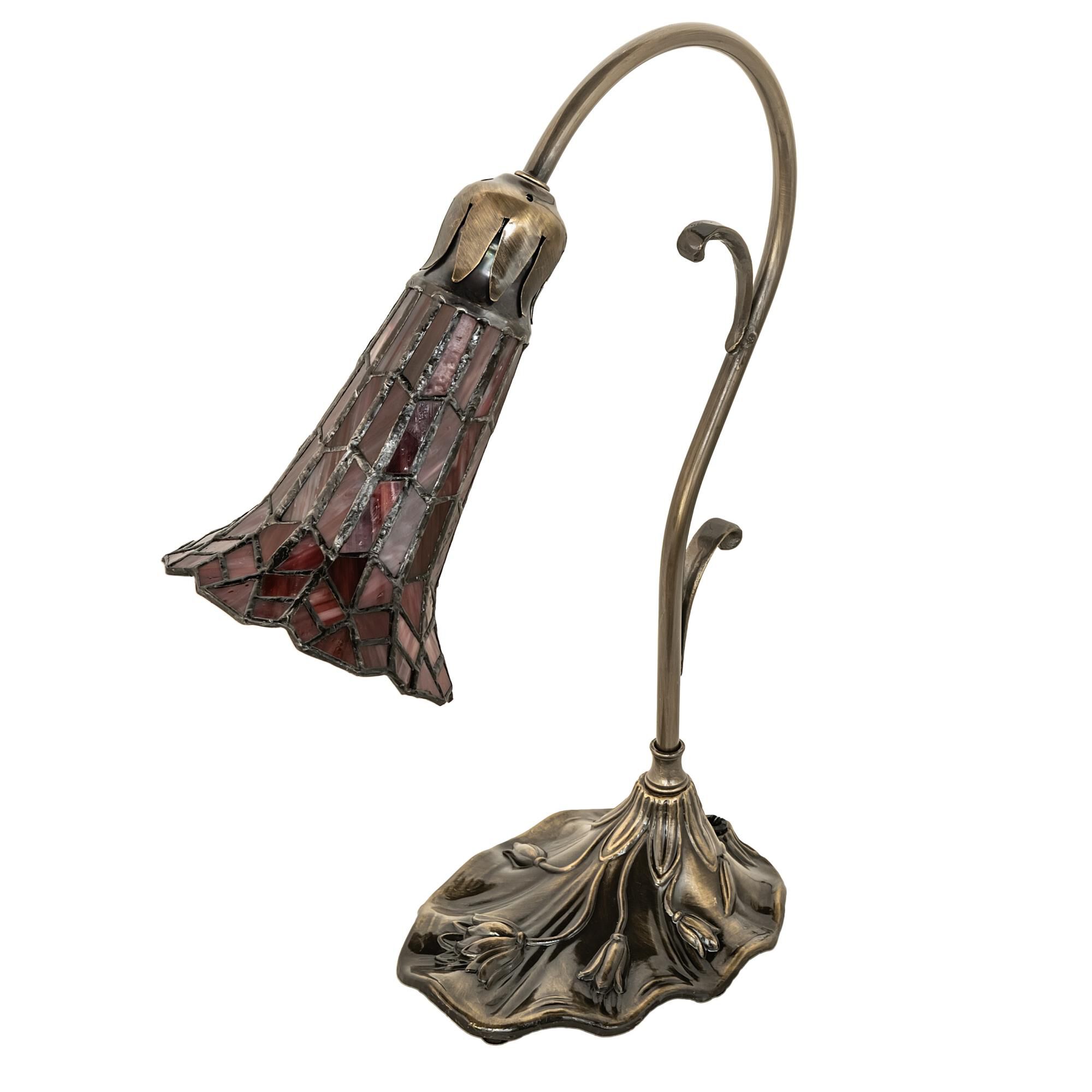 Stained Glass Pond Lily 15 Inch Accent Lamp by Meyda Lighting