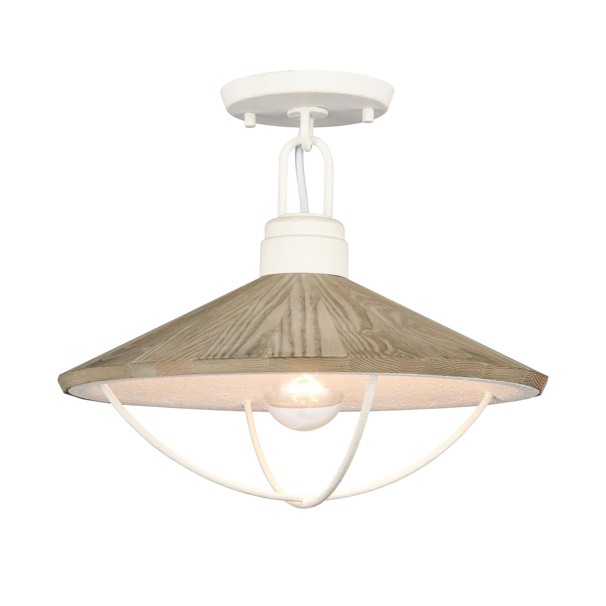 Cape May 14 Inch 1 Light Semi Flush Mount by ELK Home