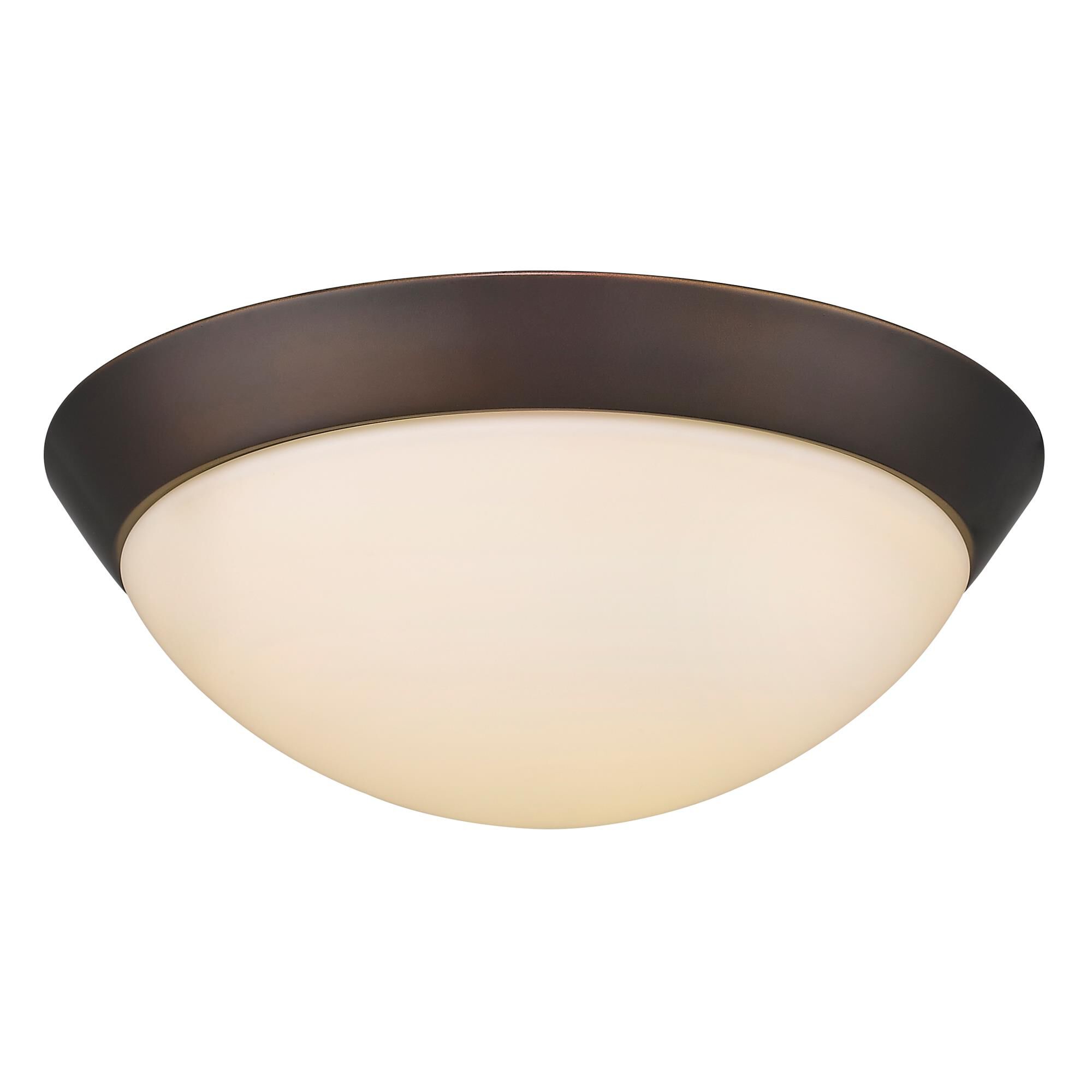 Shown in Oil Rubbed Bronze finish and White glass and Frosted White Glass Diffuser shade