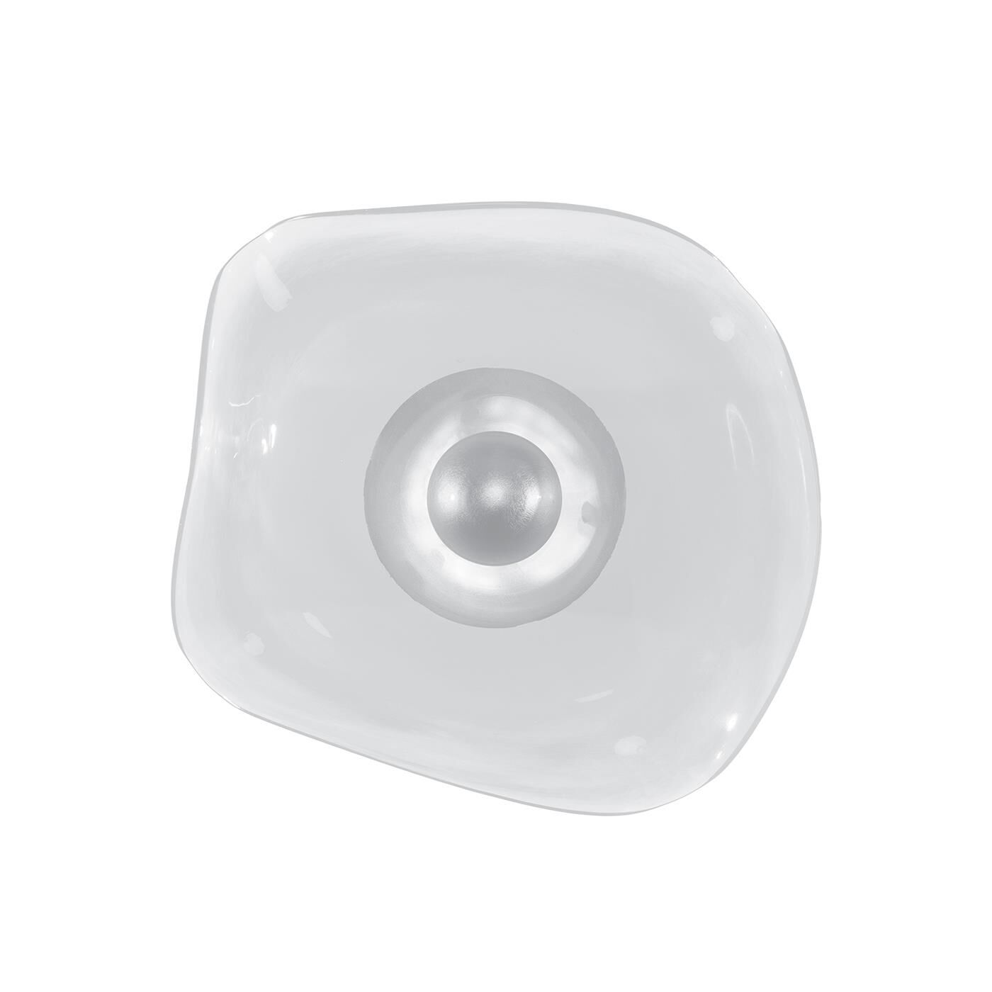 Shown in Silver finish and False crystal and True glass