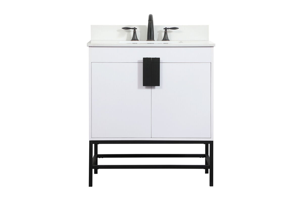 Shown in White finish