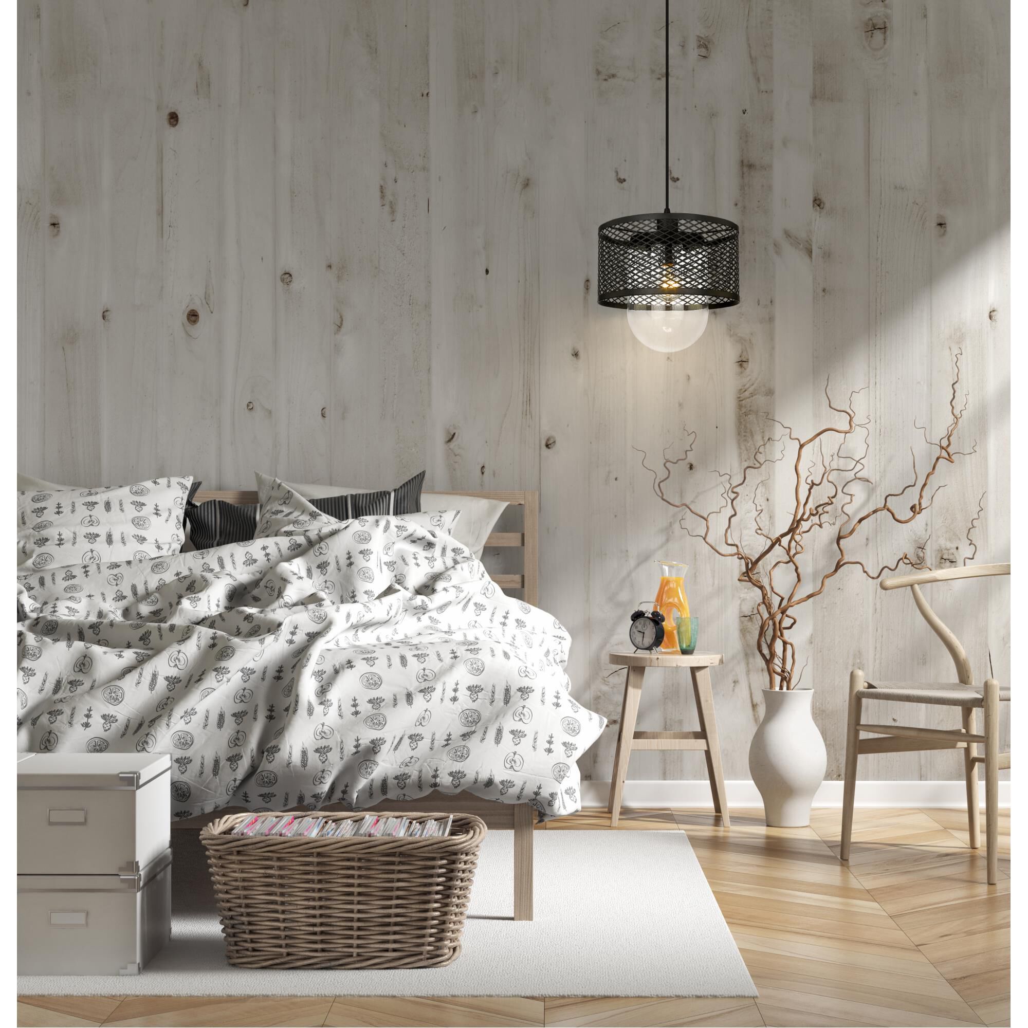 Shown in Matte Black finish and Clear glass and Clear shade