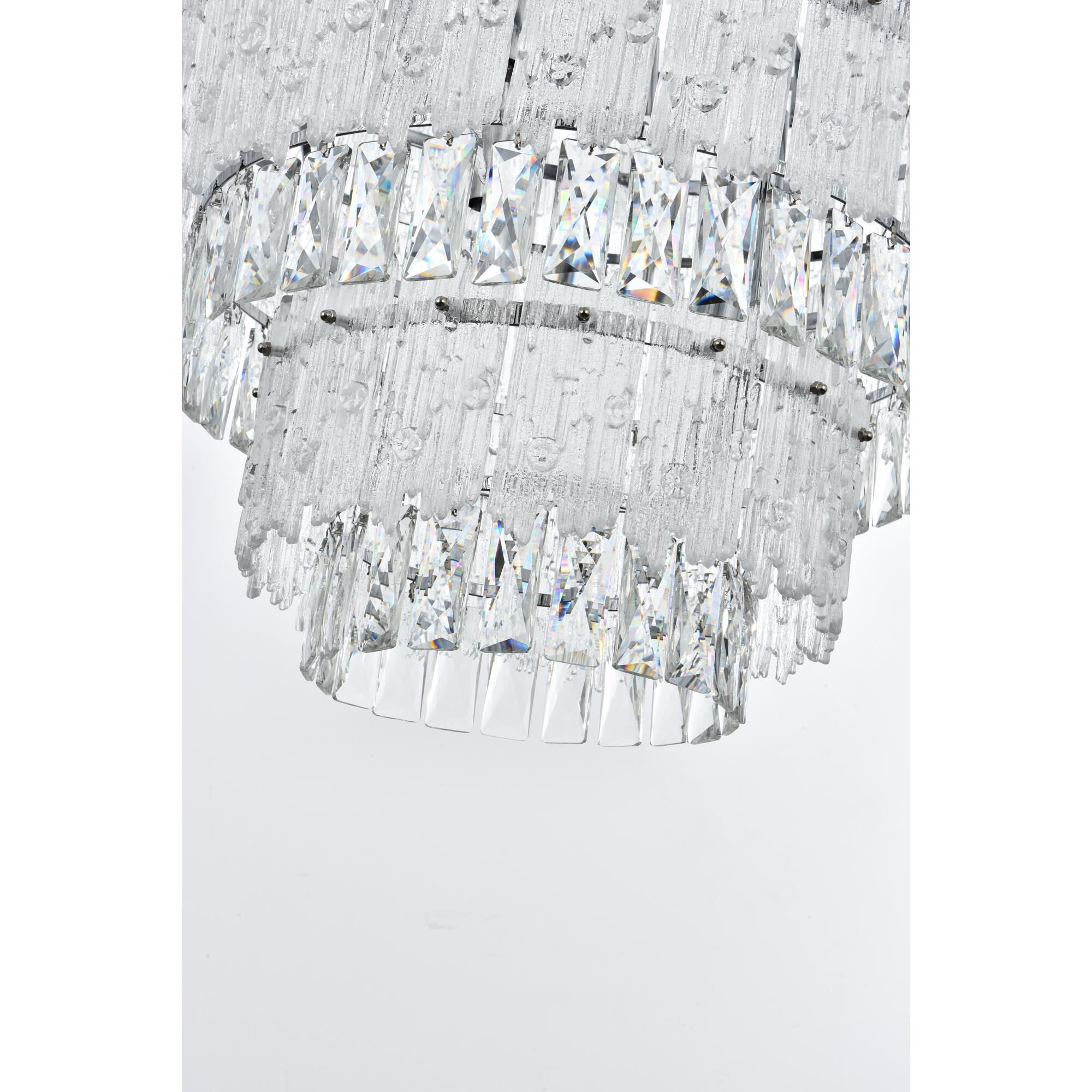 Shown in Chrome finish and Rc crystal and Clear glass