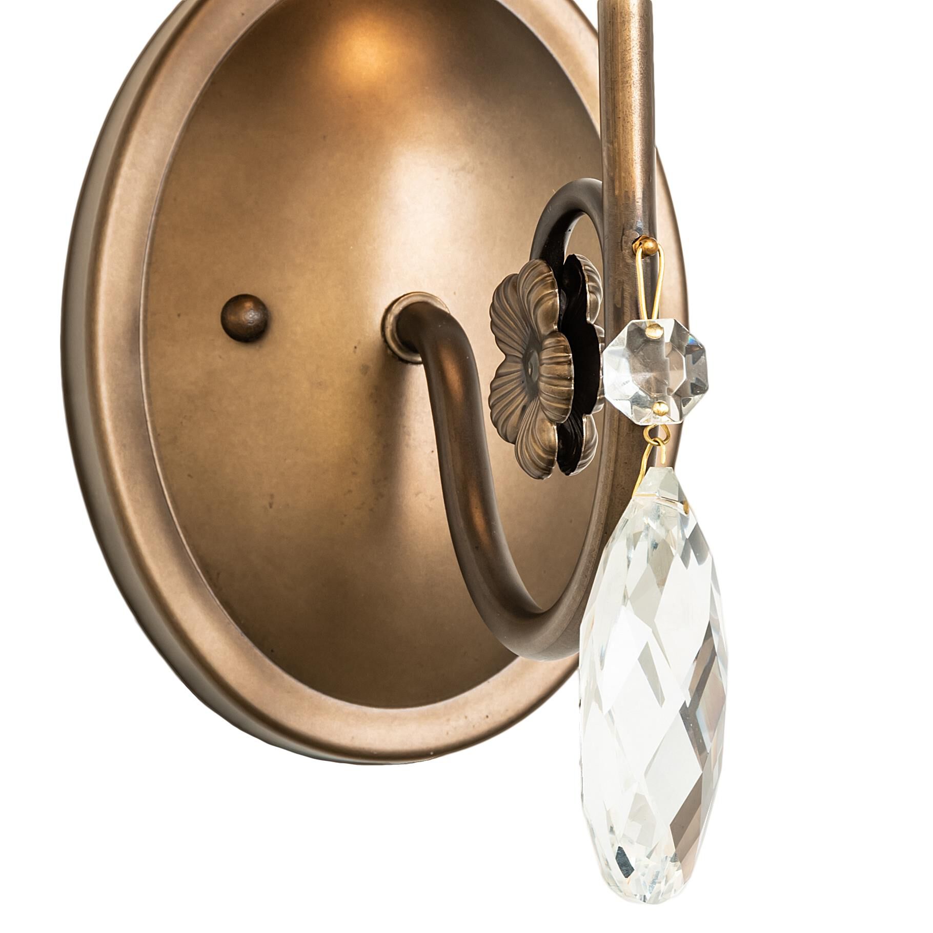 Shown in Antique Copper Finish finish and White glass