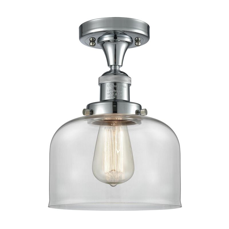 Bruno Marashlian Large Bell 8 Inch 1 Light Semi Flush Mount by Innovations Lighting
