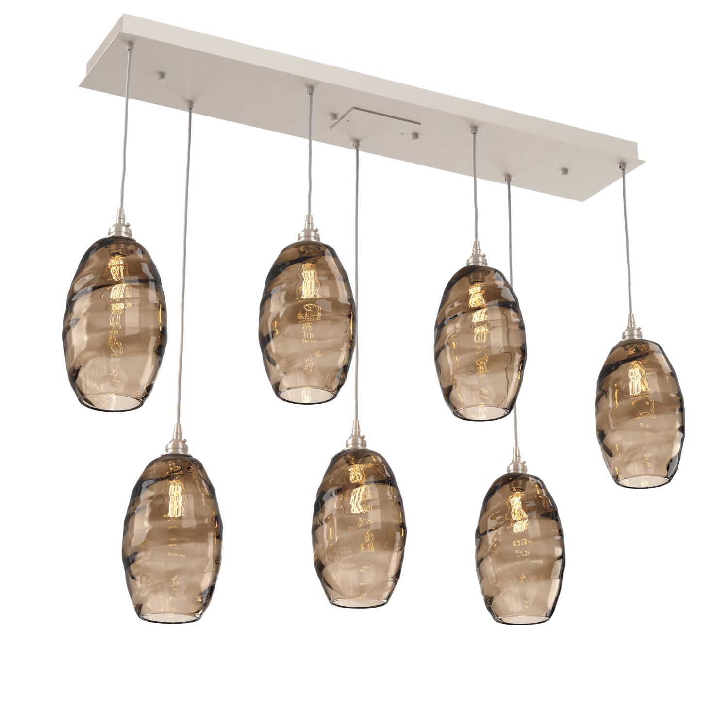 Ellisse Linear Suspension Light by Hammerton Studio