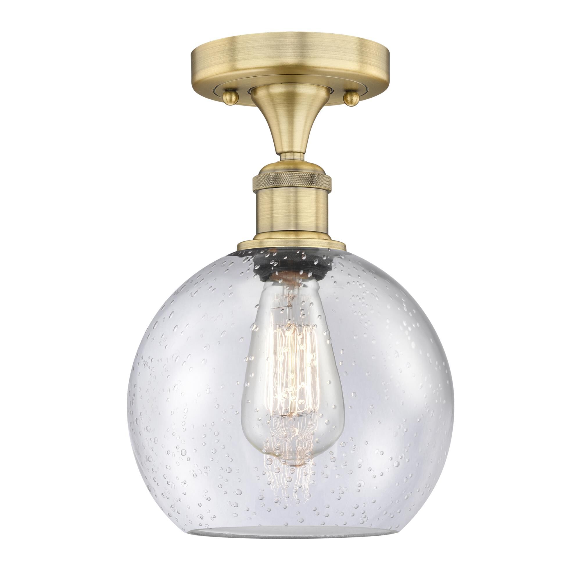 Bruno Marashlian Athens 8 Inch 1 Light Semi Flush Mount by Innovations Lighting