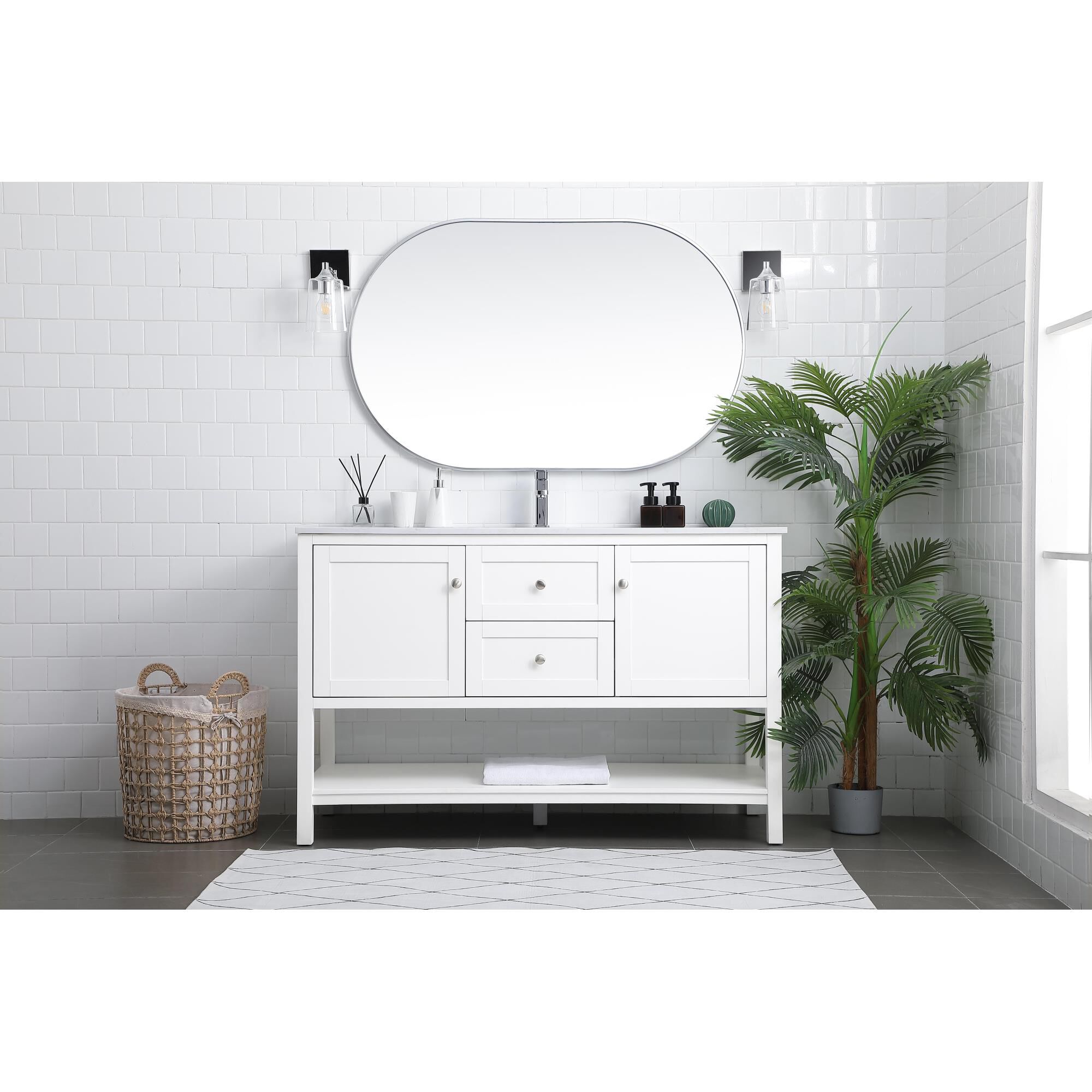 Heath 54 Inch Bath Vanity by Elegant Decor