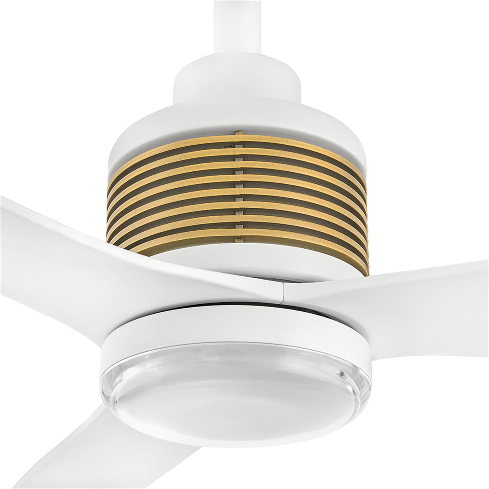 Shown in Matte White with Heritage Brass finish and Clear Acrylic with White Polycarbonate Diffuser glass