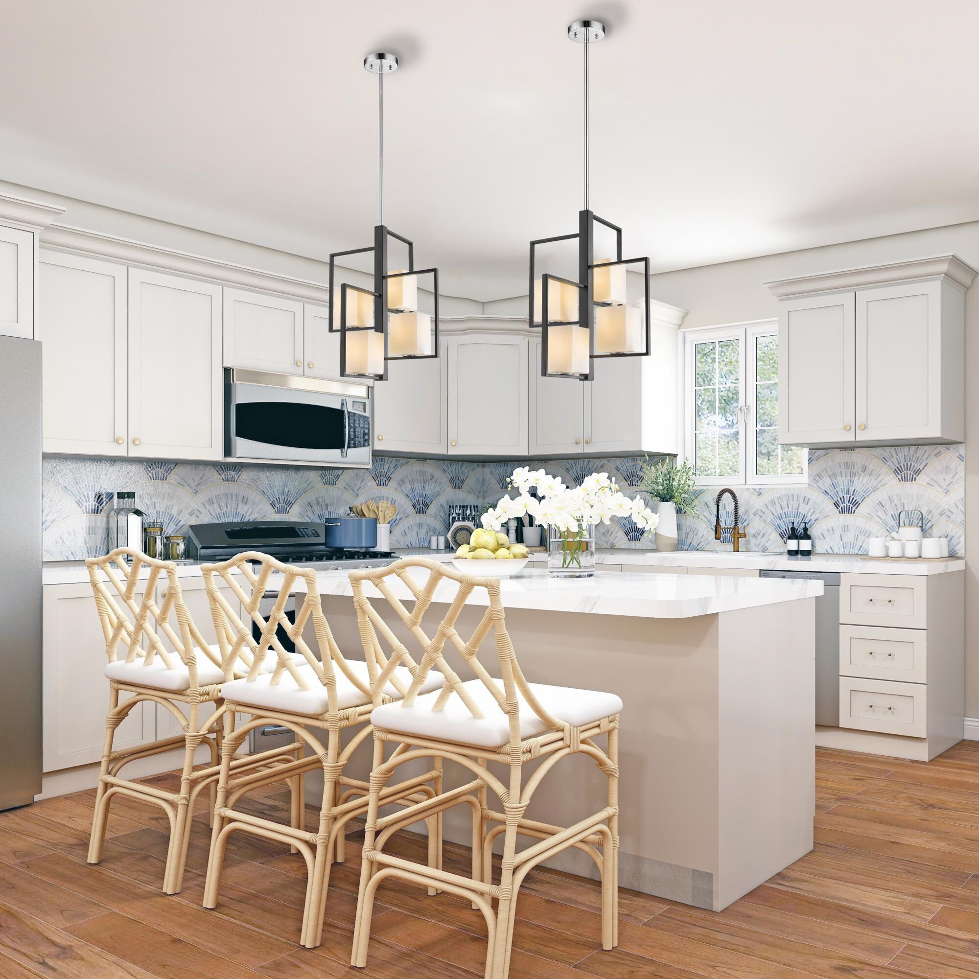 Eglo Regis Falls 20 Inch 4 Light Multi Light Pendant by Eglo Lighting