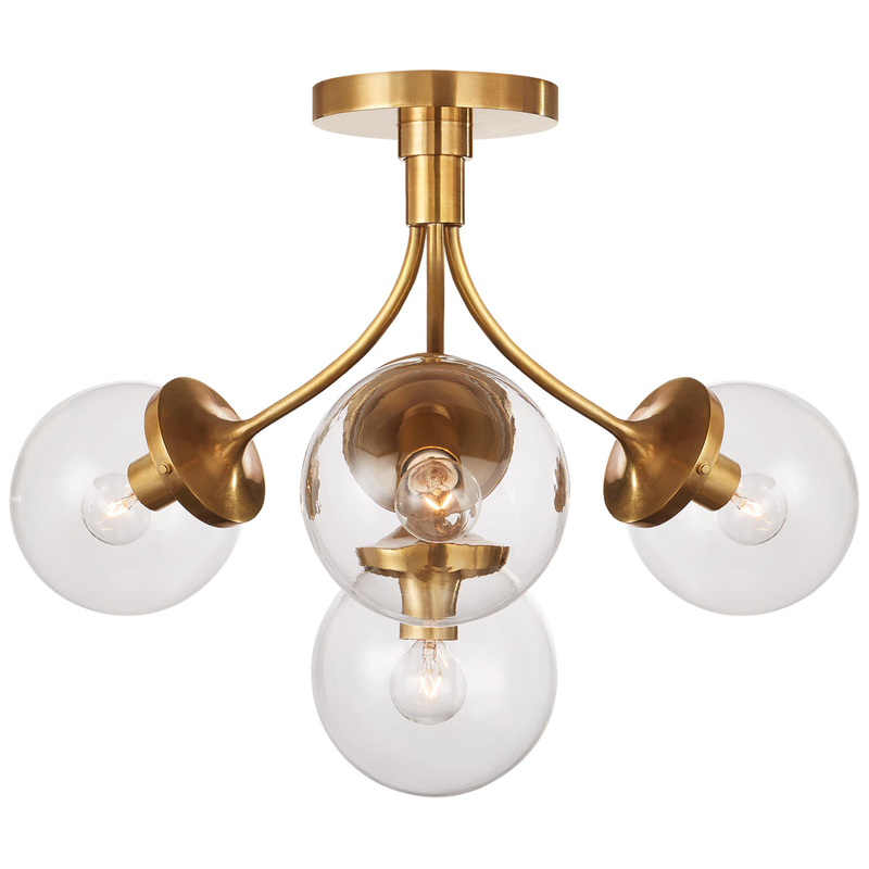 kate spade new york Prescott Semi Flush Mount by Visual Comfort Signature Collection