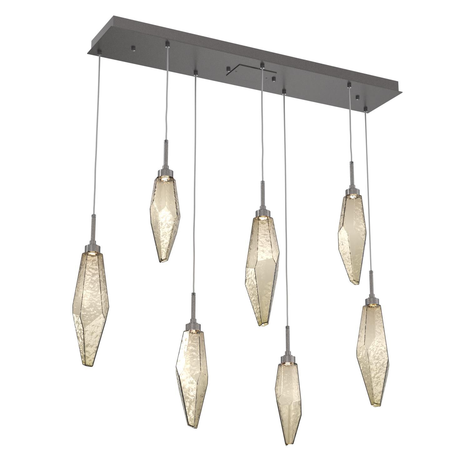 Shown in Graphite finish and Chilled Blown And Bronze glass