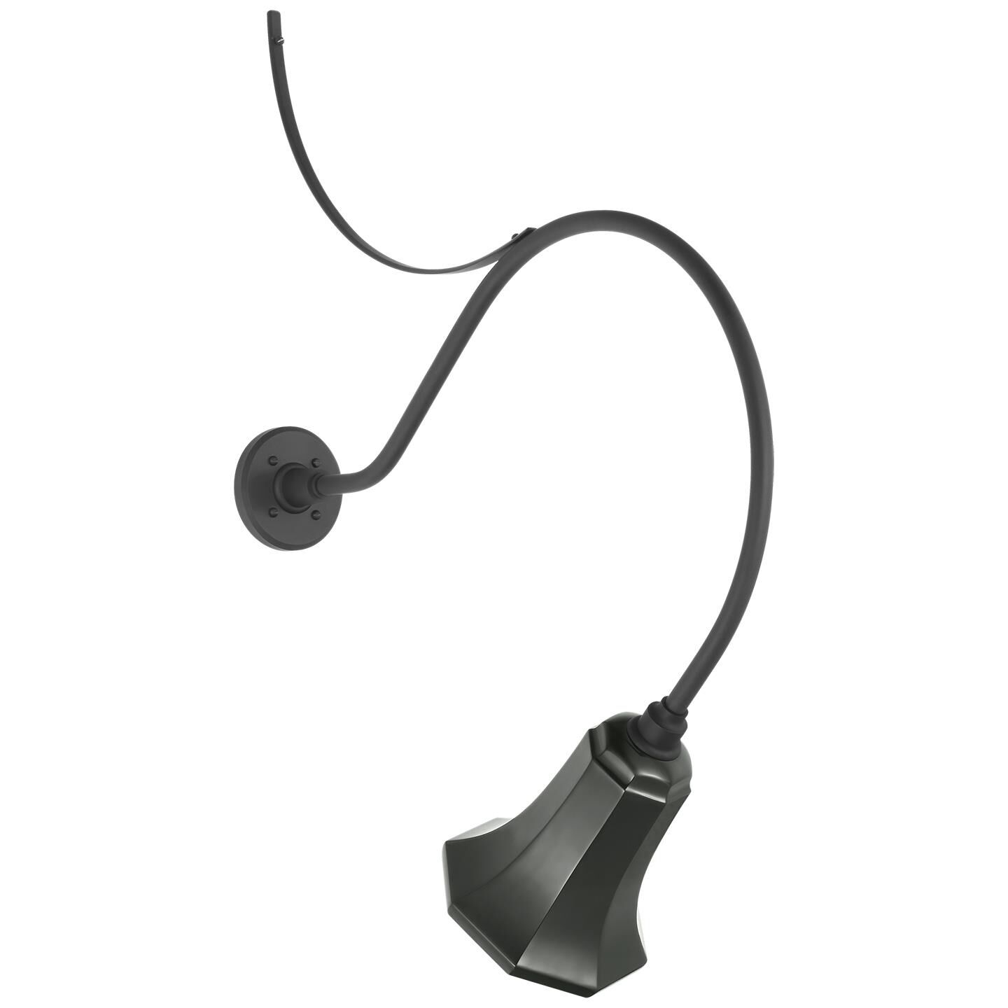 Shown in Matte Black finish and Green shade