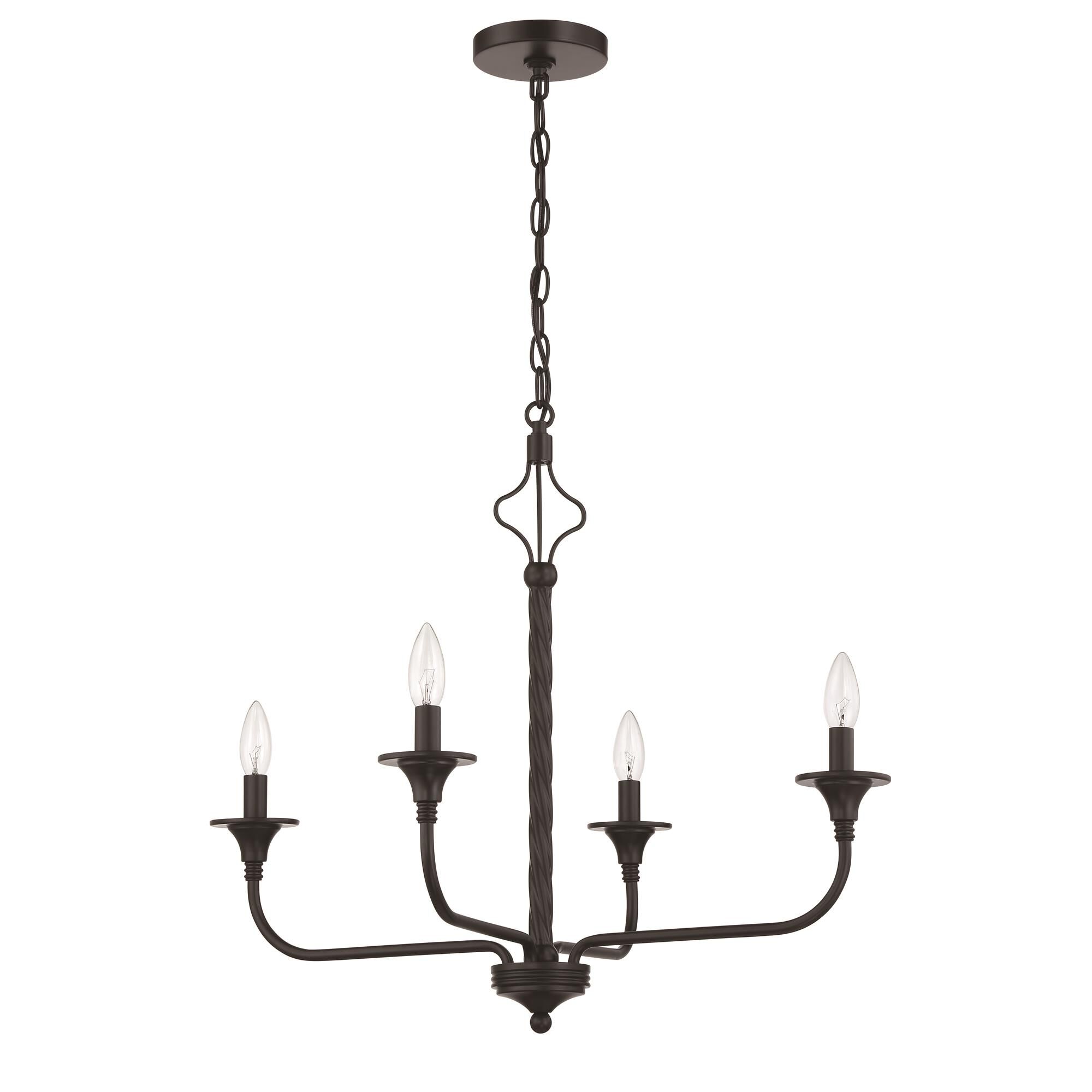 Jolenne 25 Inch 4 Light Chandelier by Craftmade