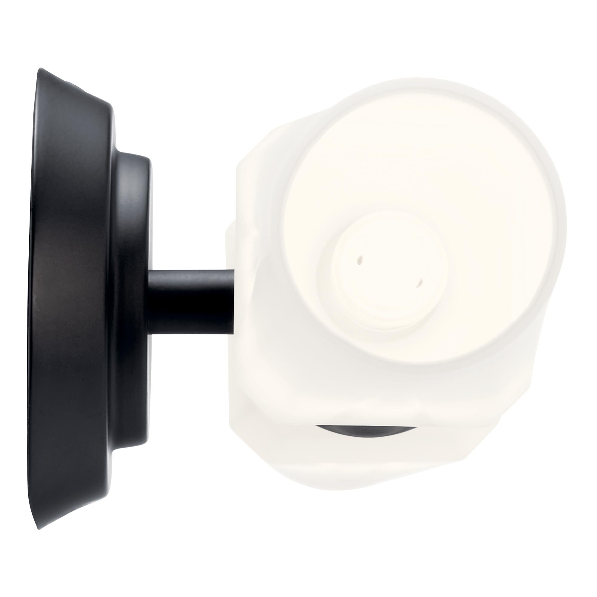 Shown in Black finish and Satin Etched Cased Opal glass