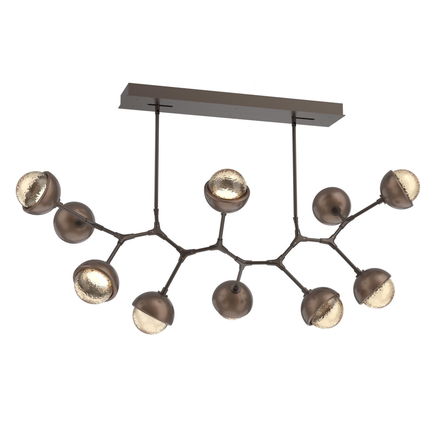 Levi Wilson Cabochon 56 Inch Linear Suspension Light by Hammerton Studio