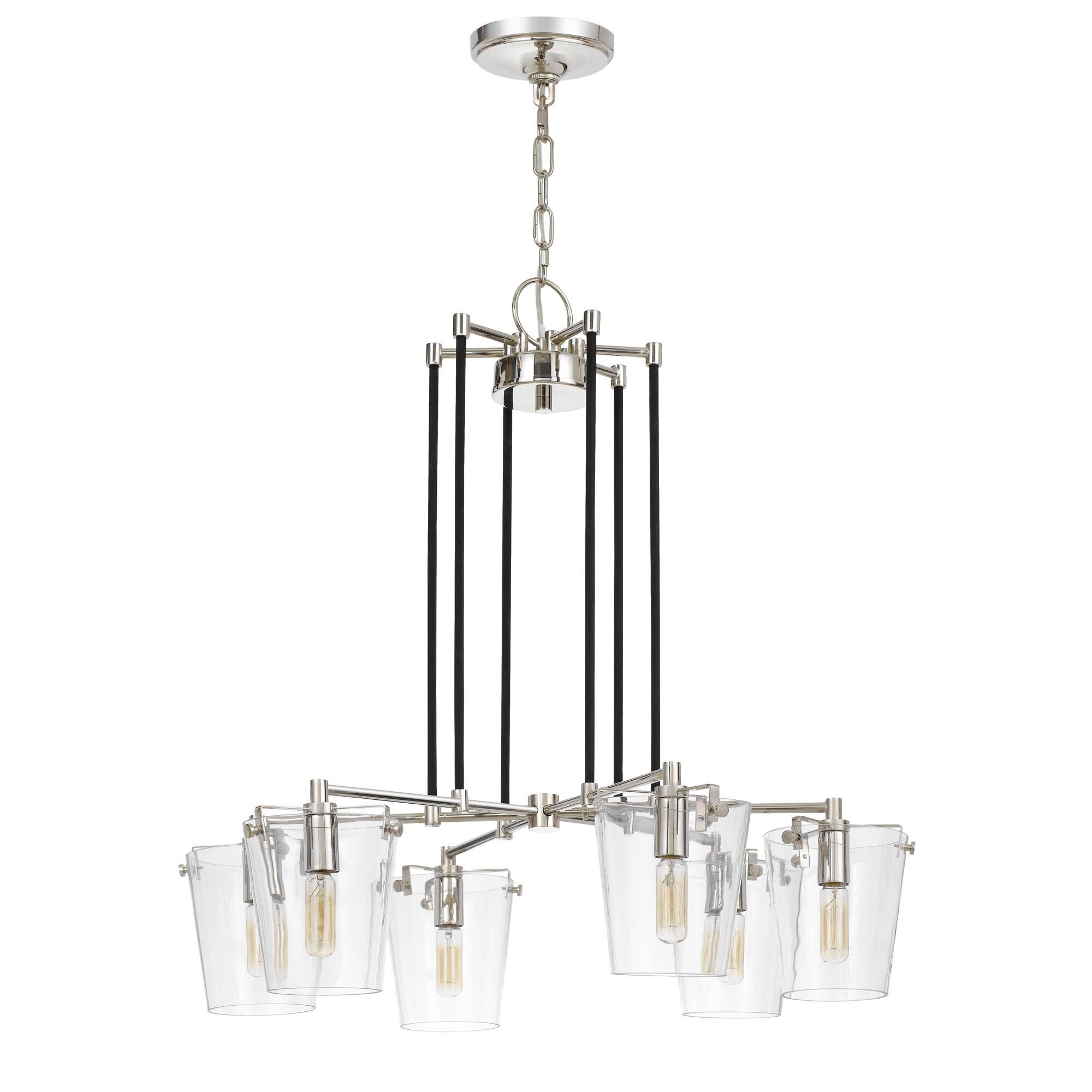 Arlo 26 Inch 6 Light Chandelier by Varaluz