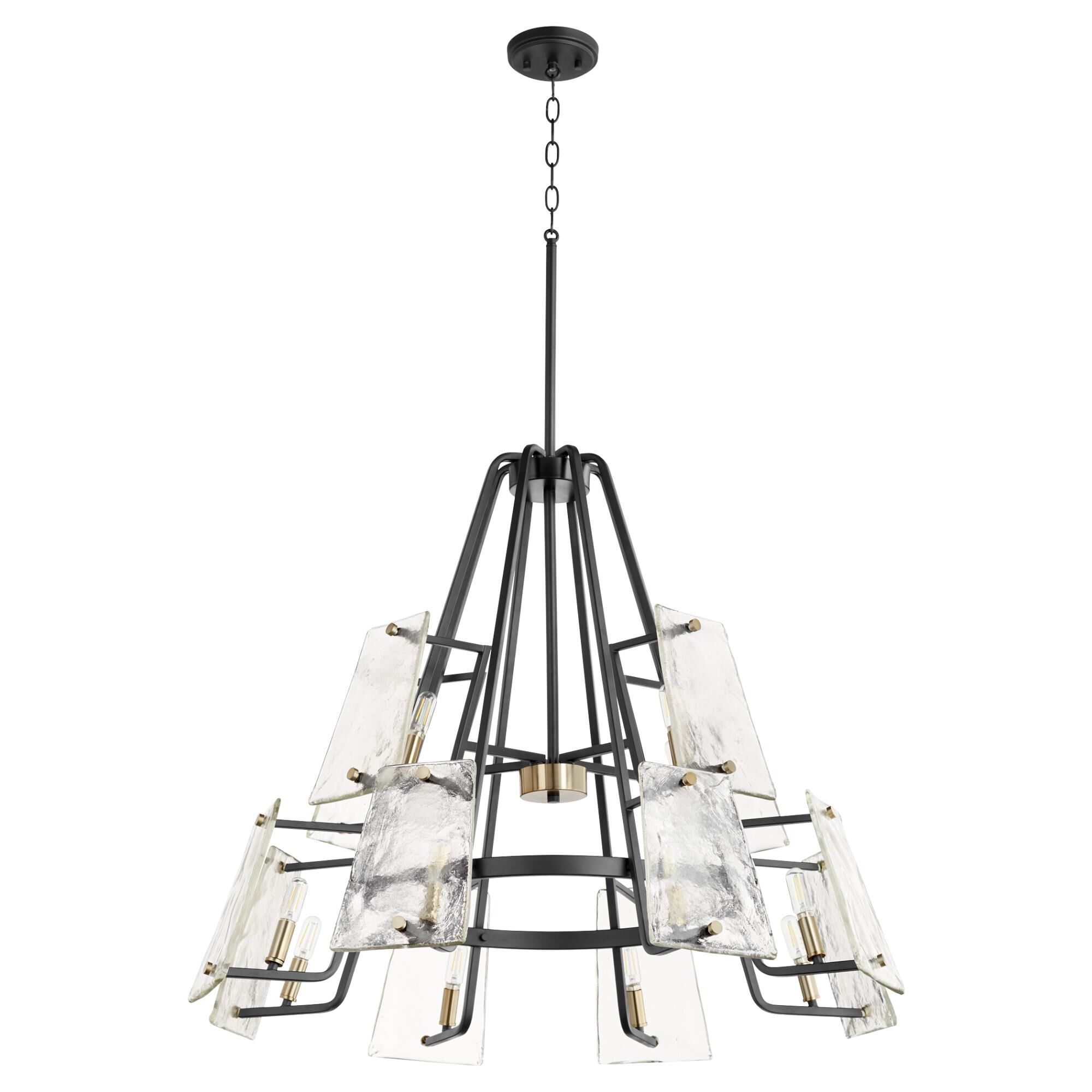 Tioga 32 Inch 12 Light Chandelier by Quorum International
