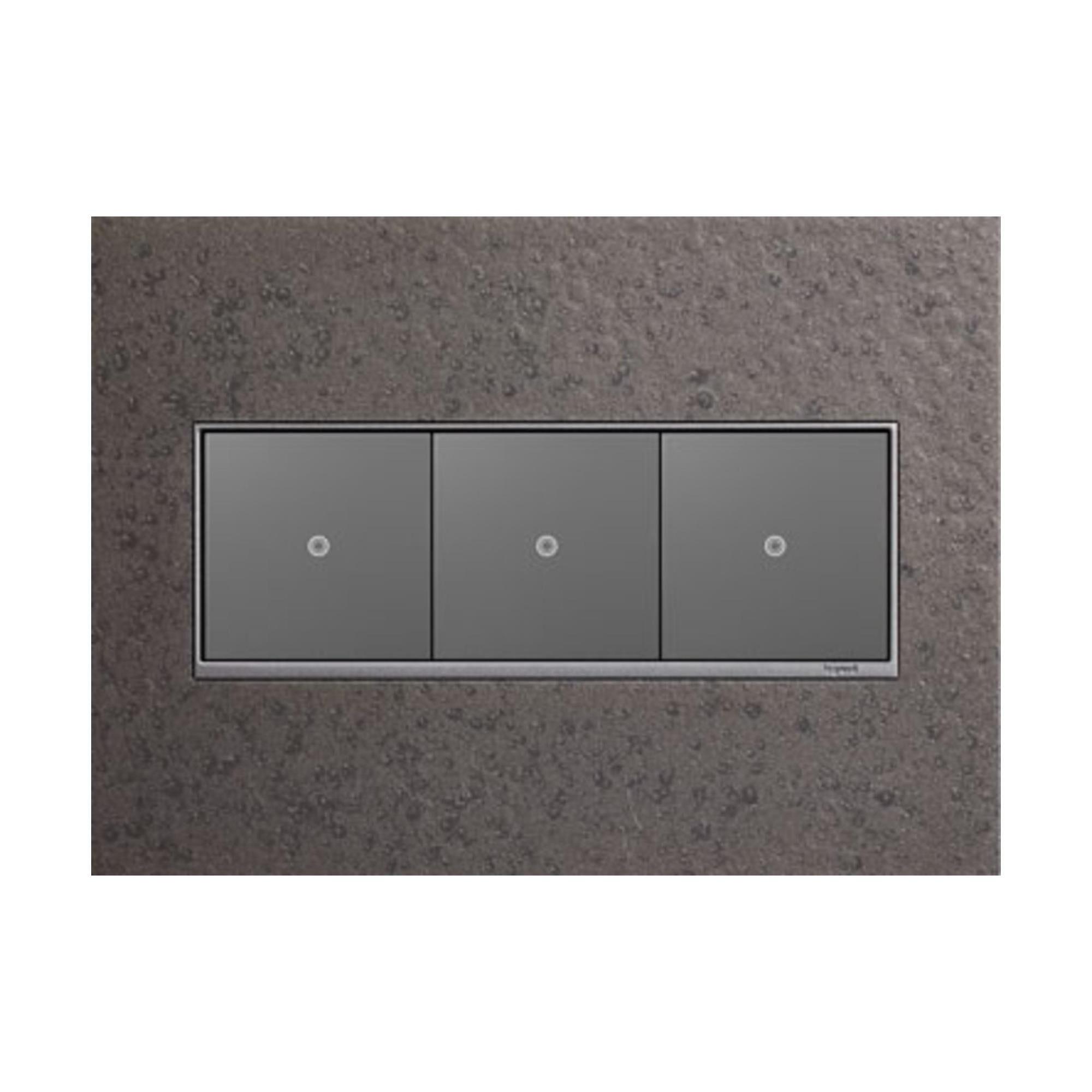adorne Hubbardton Forge 3 Gang Wall Plate by Legrand