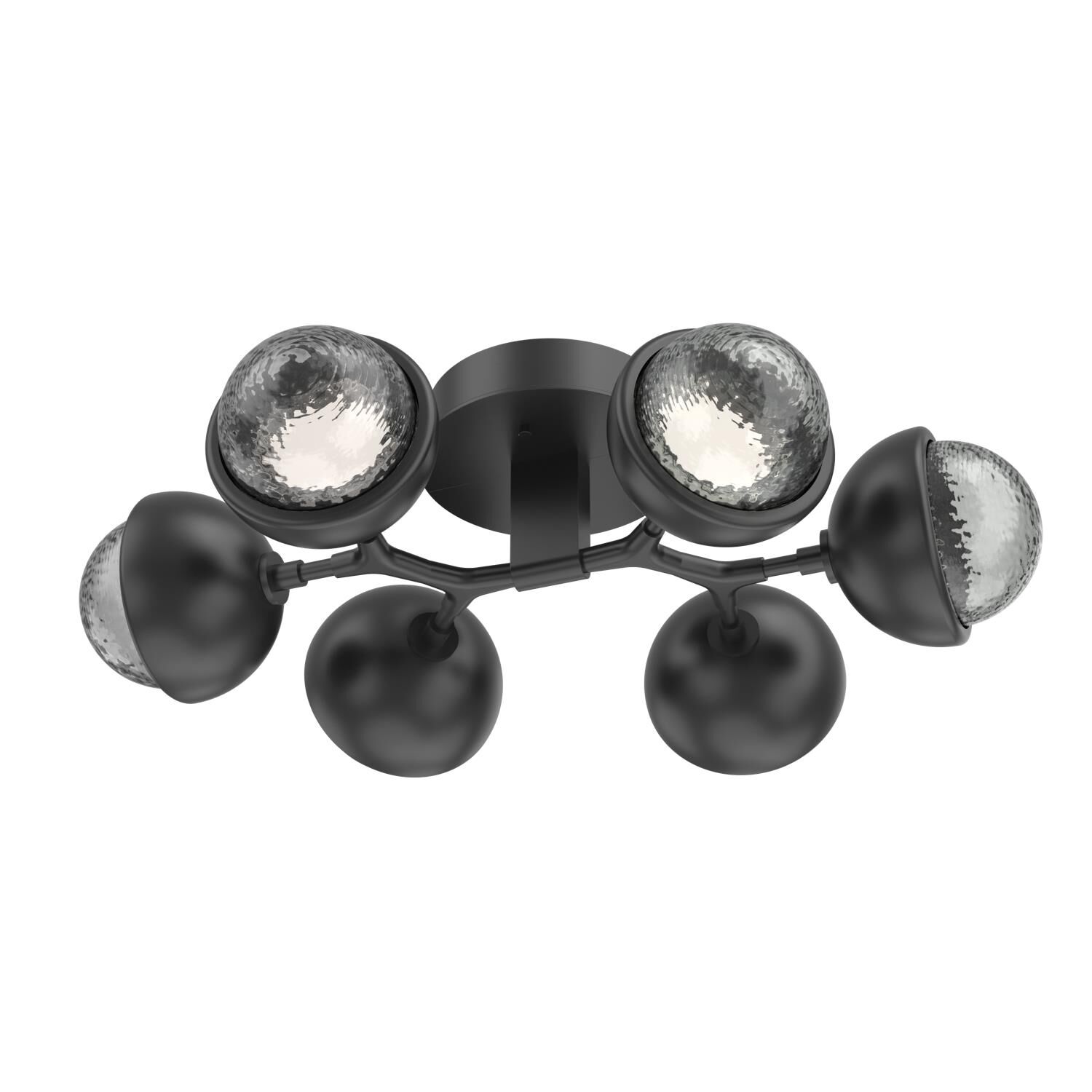 Shown in Matte Black finish and Smoke glass and Metal Shade Matching Finish accent