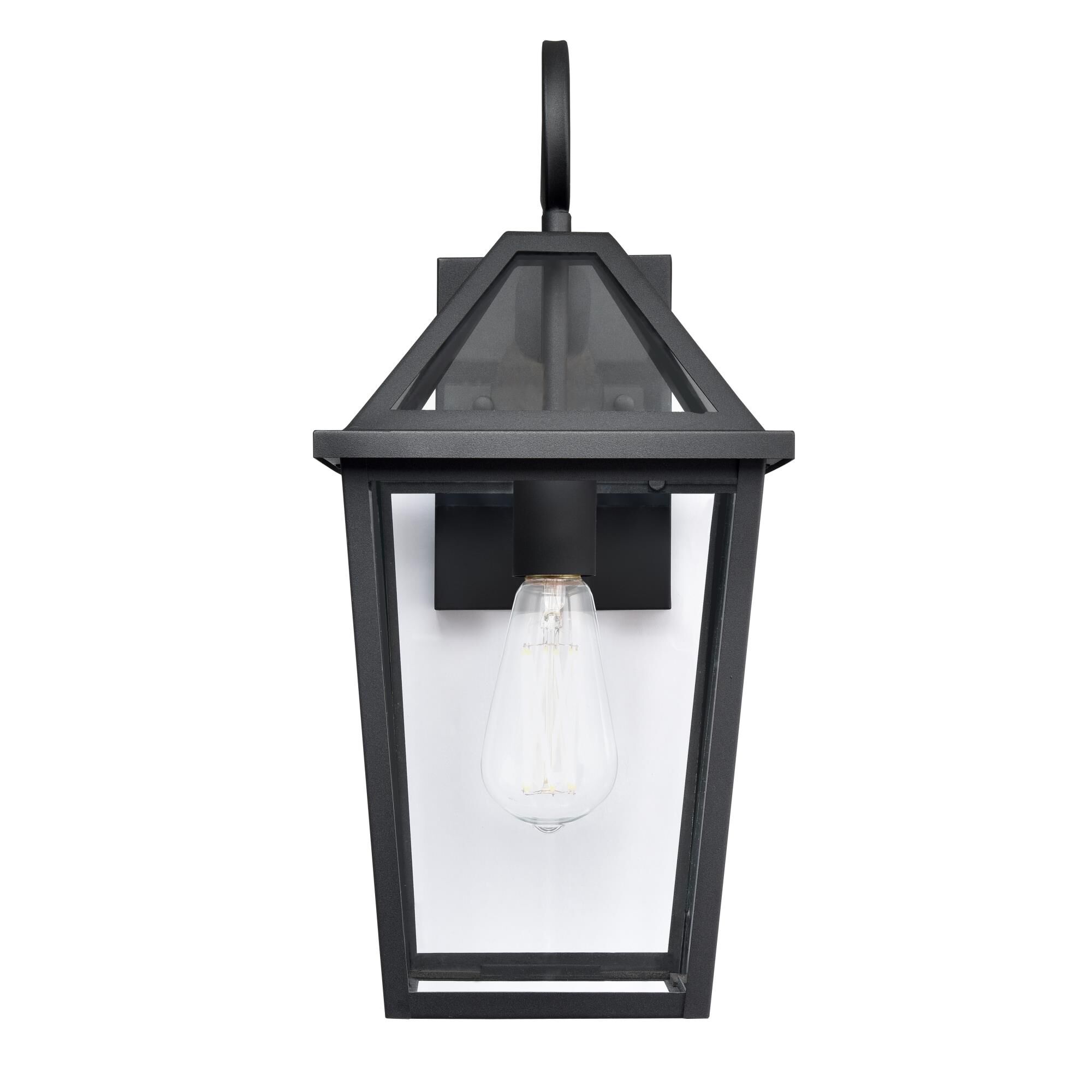 Shown in Textured Black finish and Clear glass