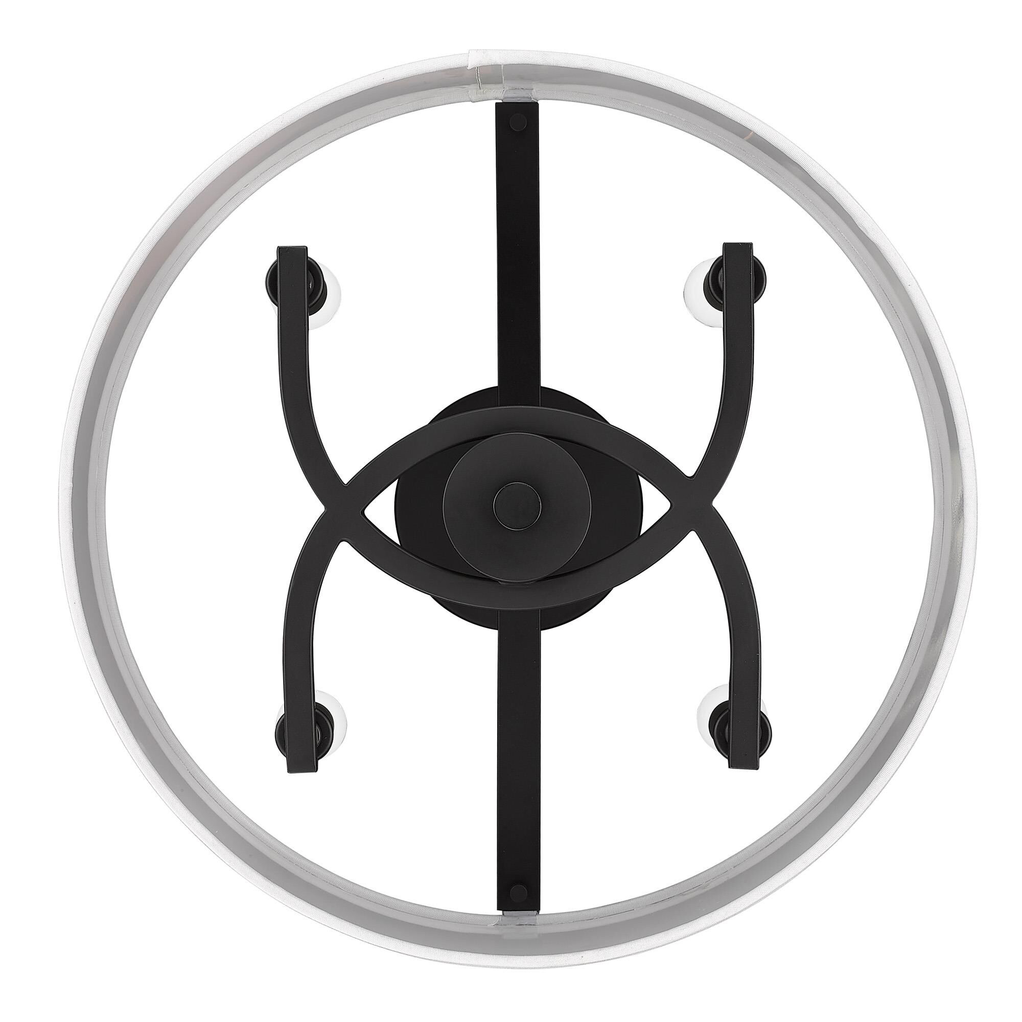 Eliana 16 Inch Semi Flush Mount by Golden Lighting