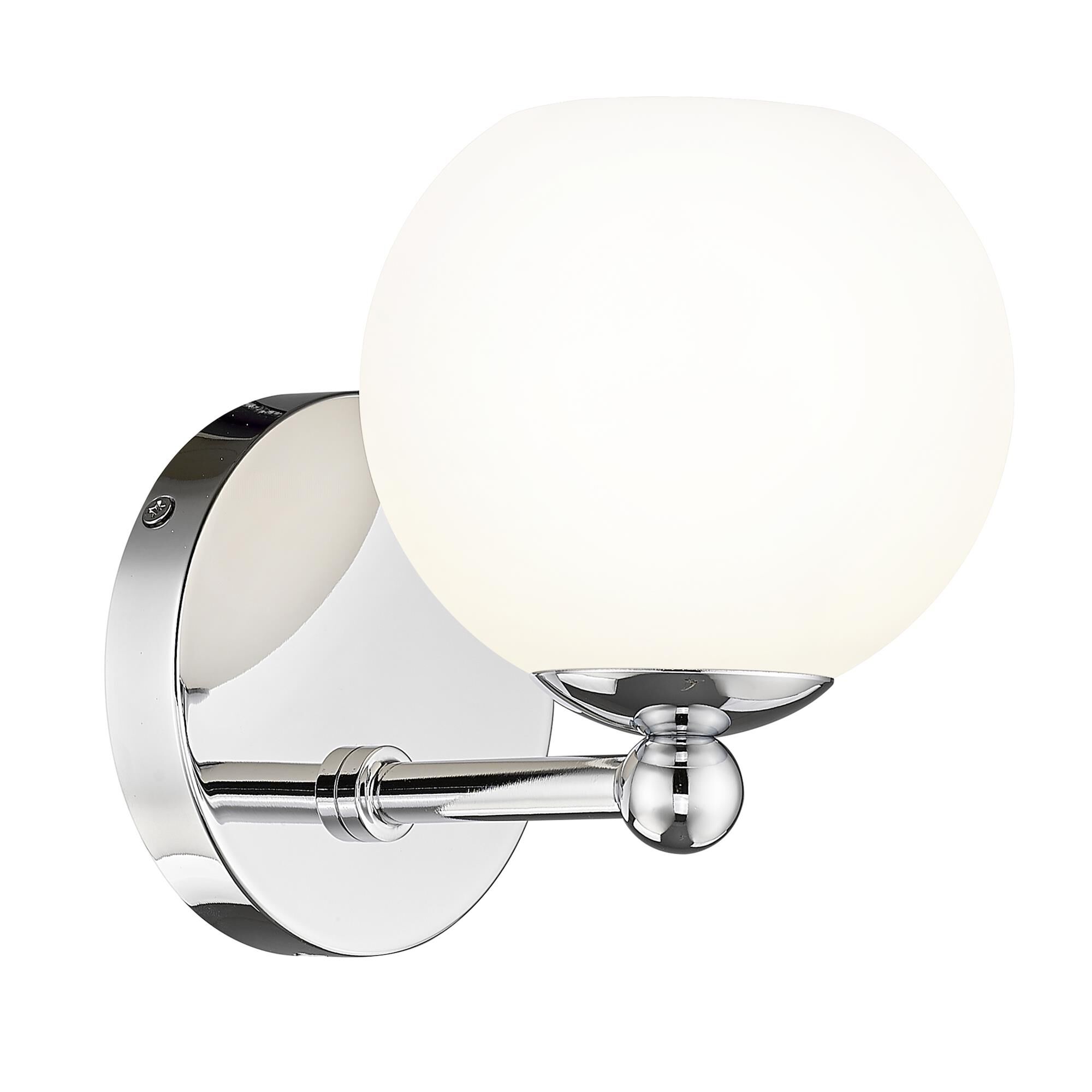Shown in Chrome finish and Opal Etched glass