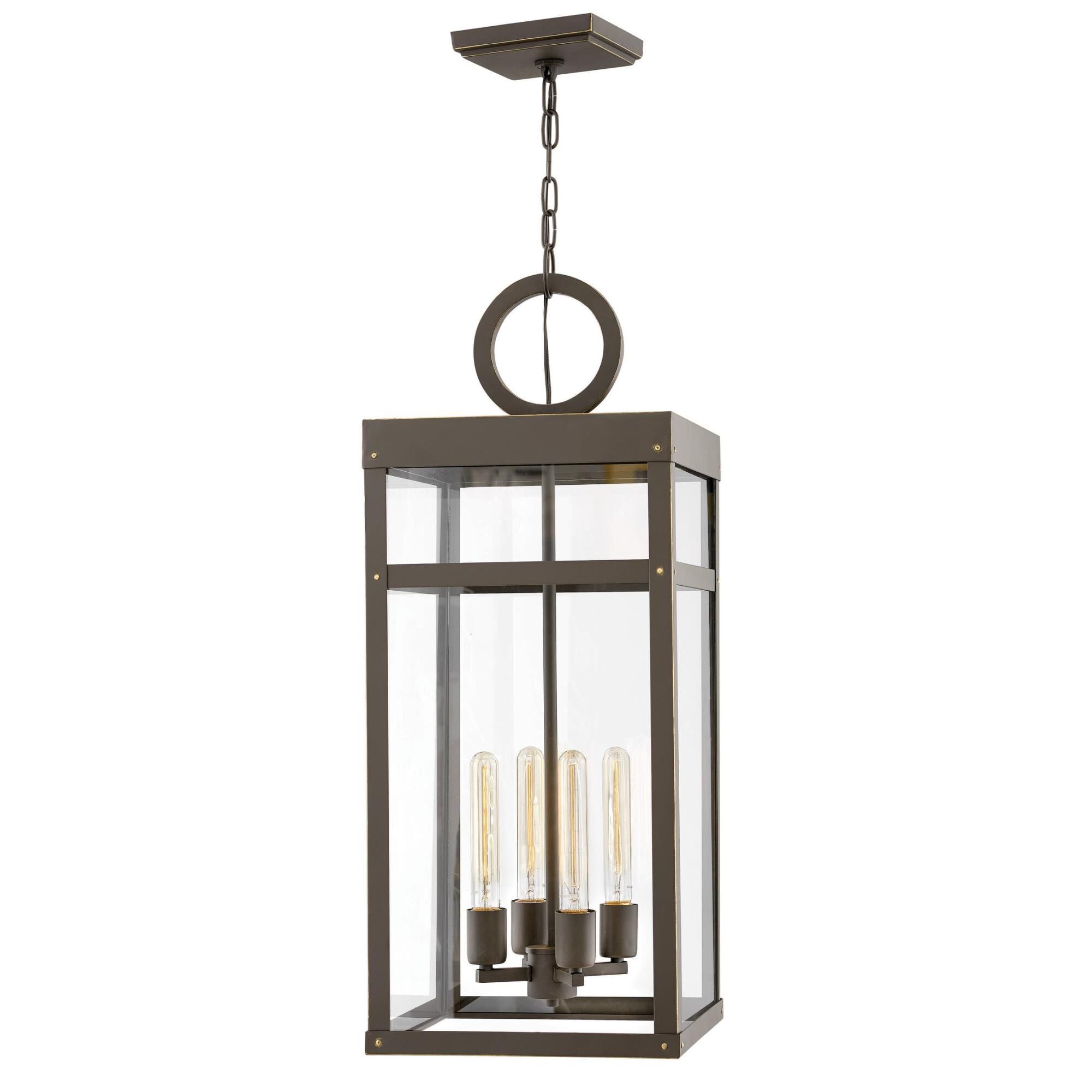 Porter 31 Inch Tall 4 Light Outdoor Hanging Lantern by Hinkley Lighting