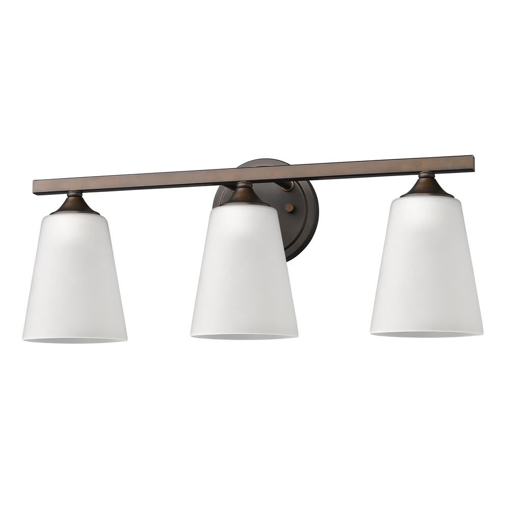 Shown in Oil Rubbed Bronze finish and Frosted glass and Frosted Cones Shaped Globes shade