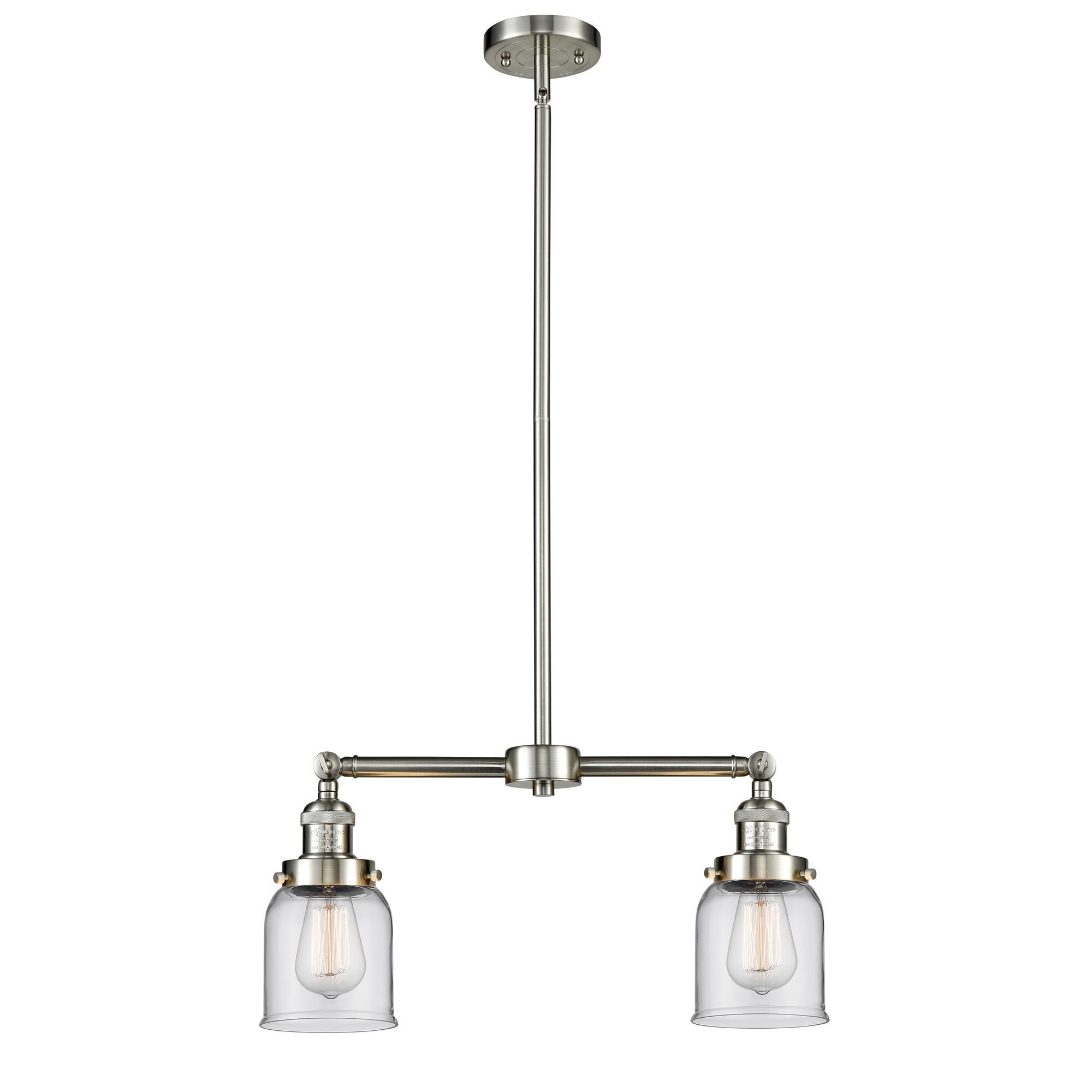 Bruno Marashlian Small Bell 21 Inch 2 Light Mini Chandelier by Innovations Lighting
